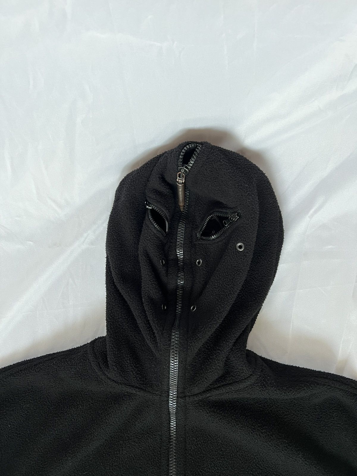 Vetements *RARE* Vetements SS19 Black Gimp Mask Bullet Fleece Hoodie Size US XS / EU 42 / 0 - 10 Thumbnail