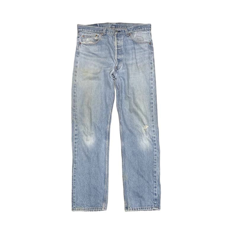 Levi's Vintage 90s Levis 501 Straight Leg Jeans Distressed Size US 32 / EU 48 - 1 Thumbnail