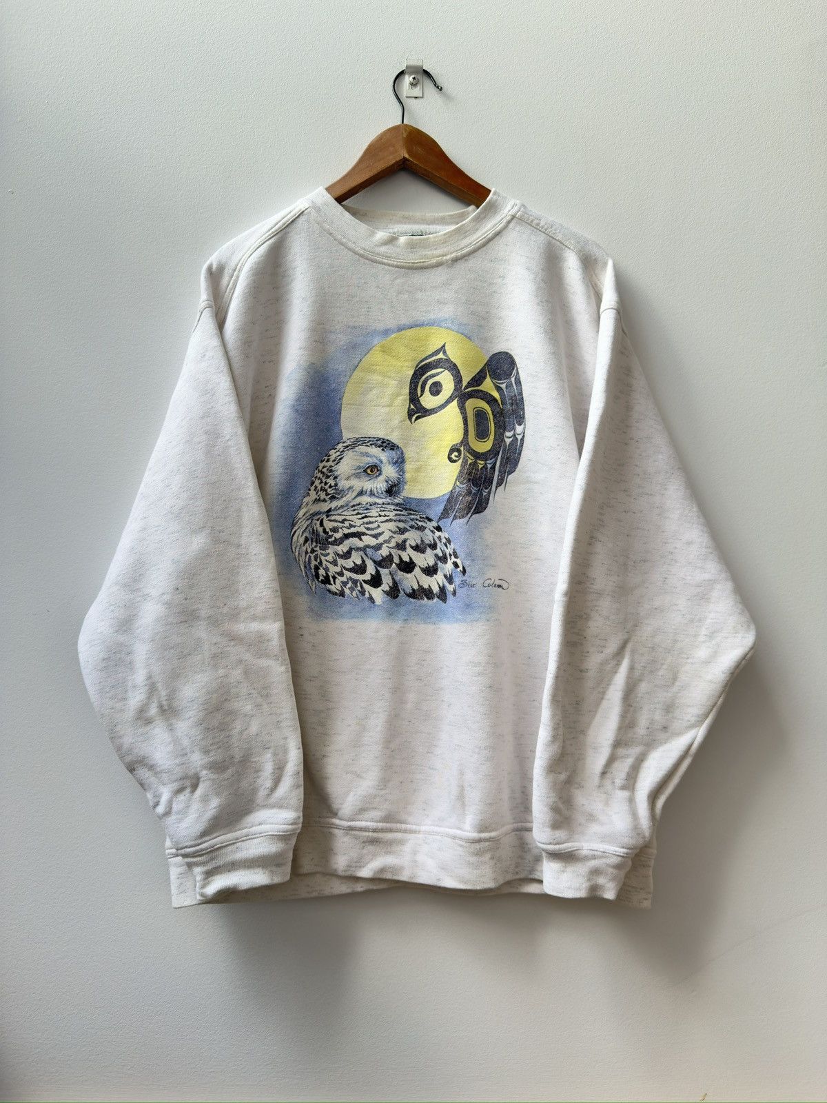 Other 90s OWL NATIVE SWEATER BY SUE COLEMAN Size US L / EU 52-54 / 3 - 1 Thumbnail