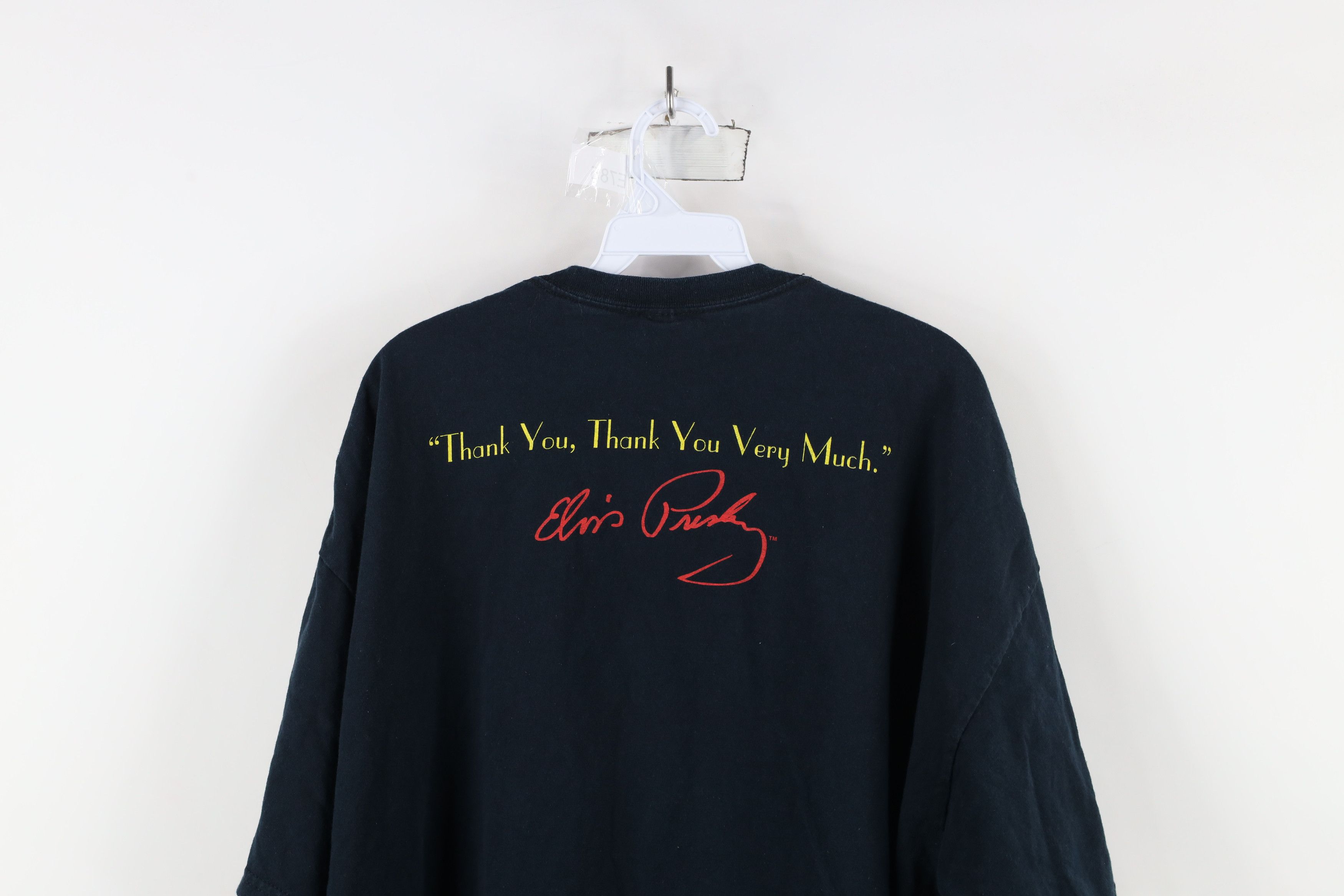 Vintage Vintage Y2K Welcome To Graceland Elvis Presley T-Shirt Black Size US XXL / EU 58 / 5 - 13 Thumbnail