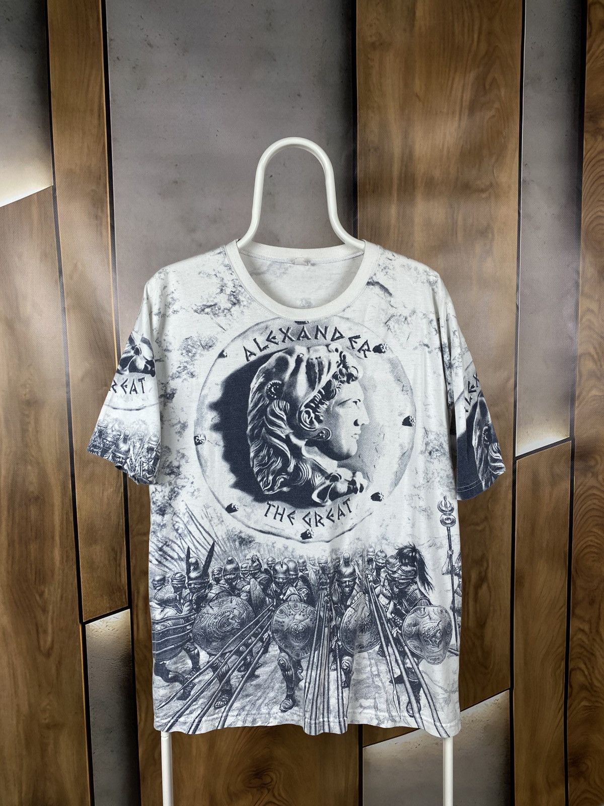 Vintage 📚Vintage 90s T-Shirt Alexander The Great VTG Tee📚 Size US L / EU 52-54 / 3 - 1 Thumbnail
