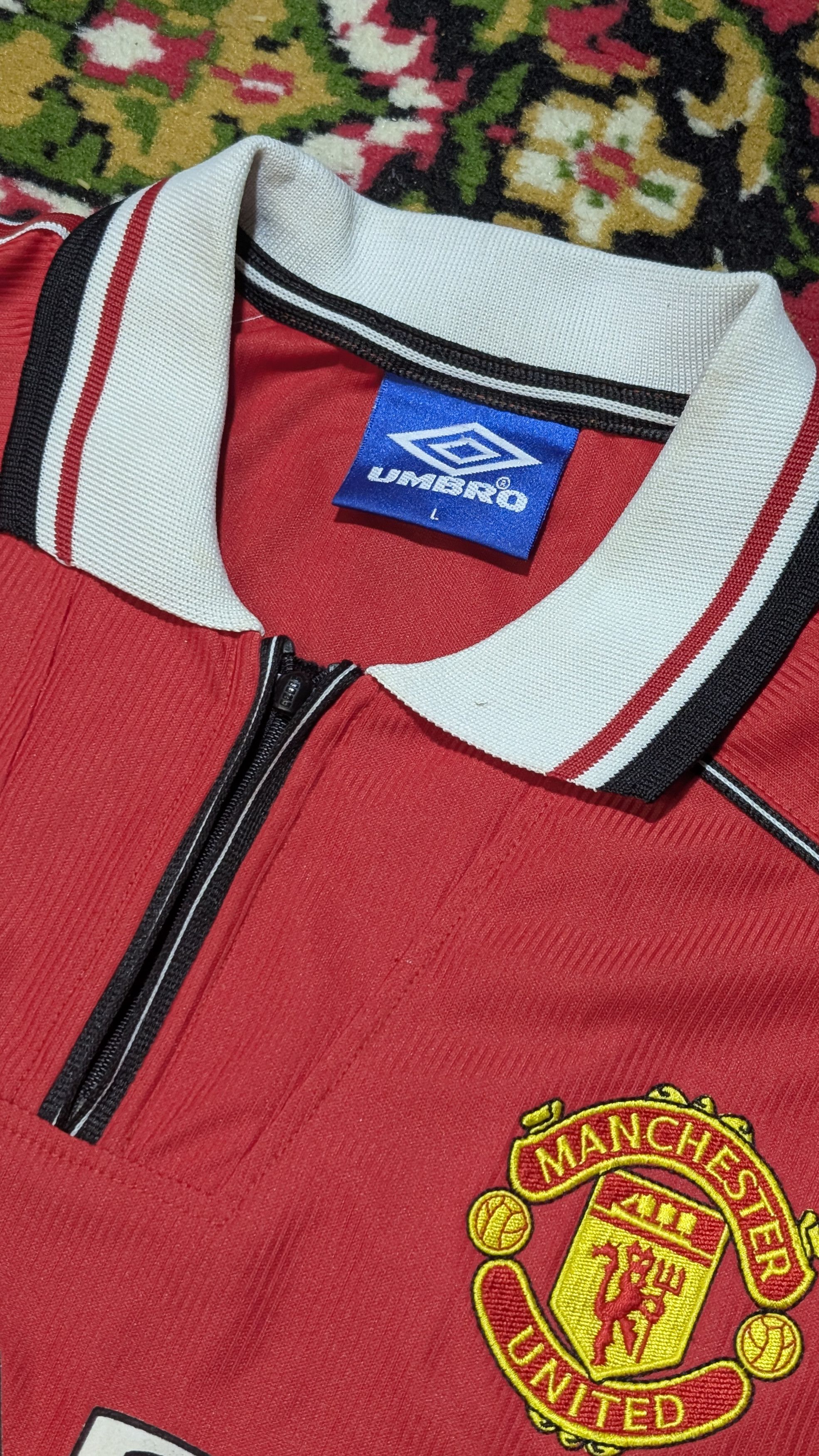 Umbro Manchester United Home 1998/1999 Original Beckham #7 Size US L / EU 52-54 / 3 - 2 Thumbnail
