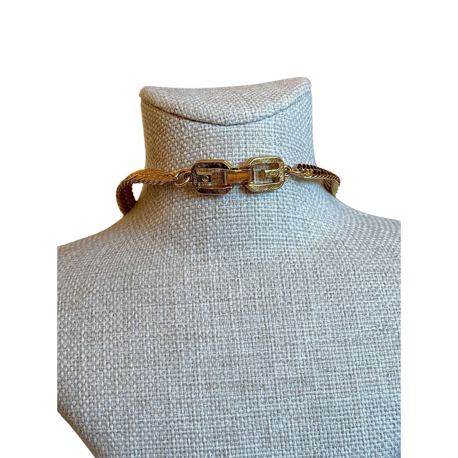 Givenchy Vintage Givenchy GG Gold Plated Herringbone Chain Necklace Size ONE SIZE - 4 Thumbnail