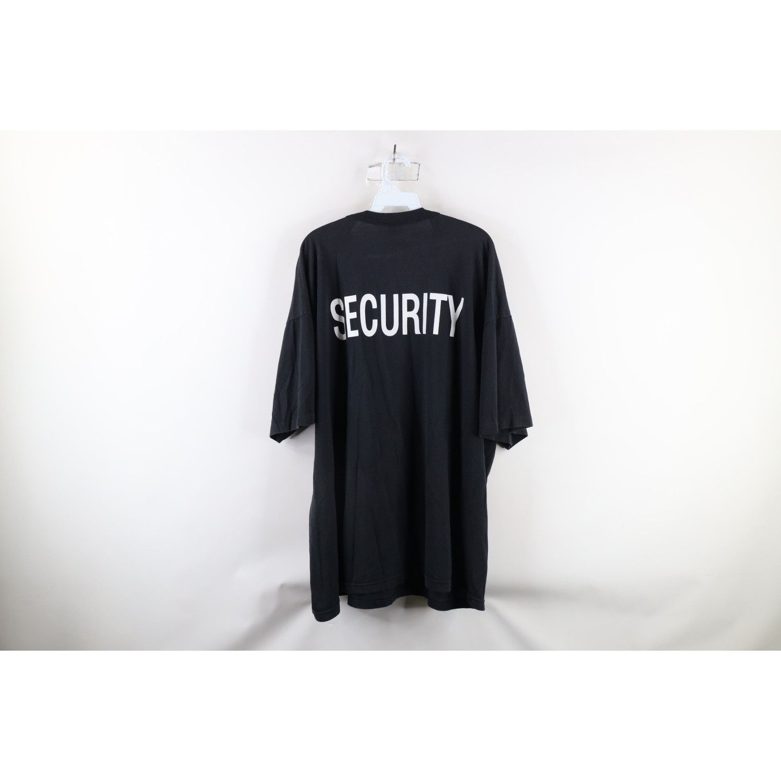 Vintage Vintage 90s Streetwear Faded Spell Out Security T-Shirt 3XL Size US XXL / EU 58 / 5 - 9 Thumbnail