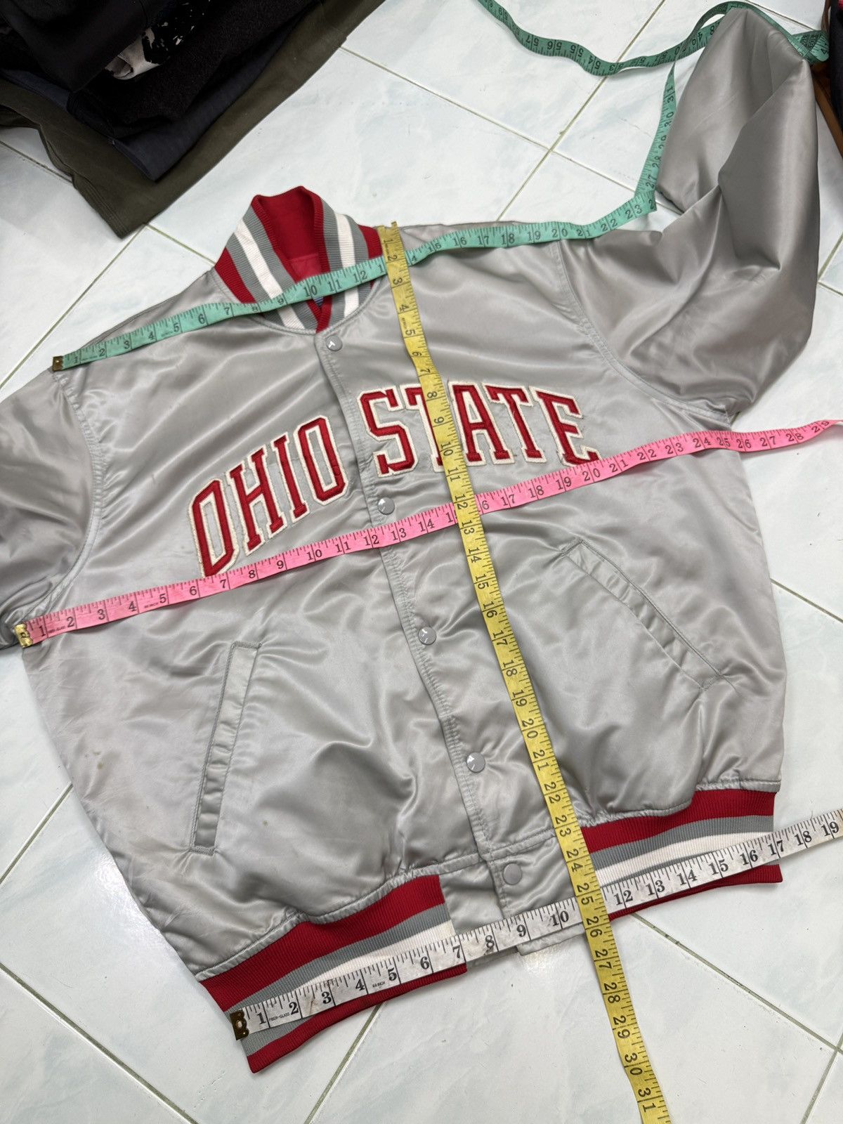 Starter 🔥🔥🔥ARCHIVE VTG STARTER OHIO STATE VARSITY JACKET Size US L / EU 52-54 / 3 - 23 Thumbnail