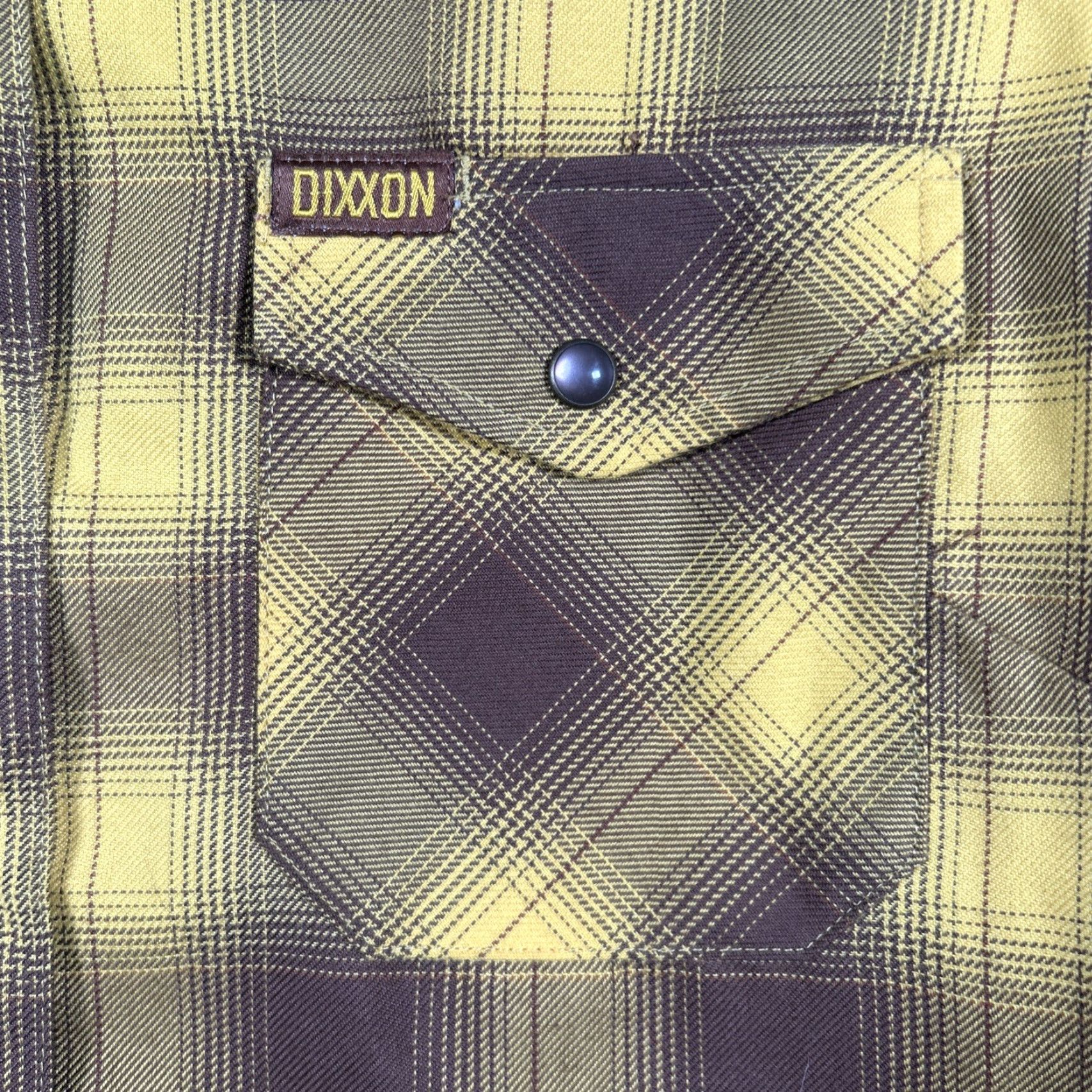 CO Dixxon Shirt Womens M Plaid Flannel Long Sleeve Button-Up Snow Pearl Snap Yellow Brown Multicolor Size M / US 6-8 / IT 42-44 - 5 Thumbnail