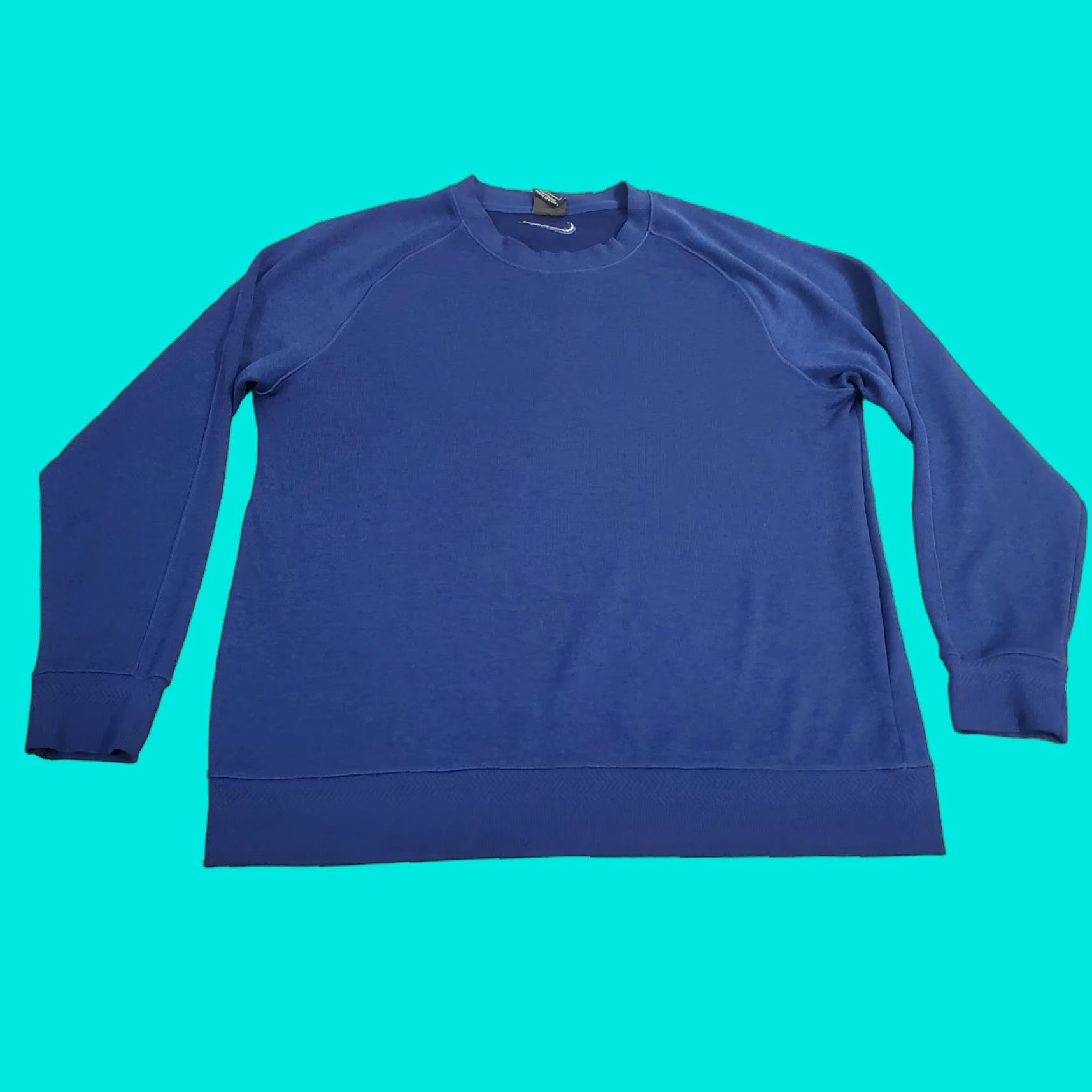 Nike Nike Sweatshirt Mens Large Blue Pullover Crewneck Dri Fit AV4127 492 Logo Outdoor Size US L / EU 52-54 / 3 - 1 Thumbnail