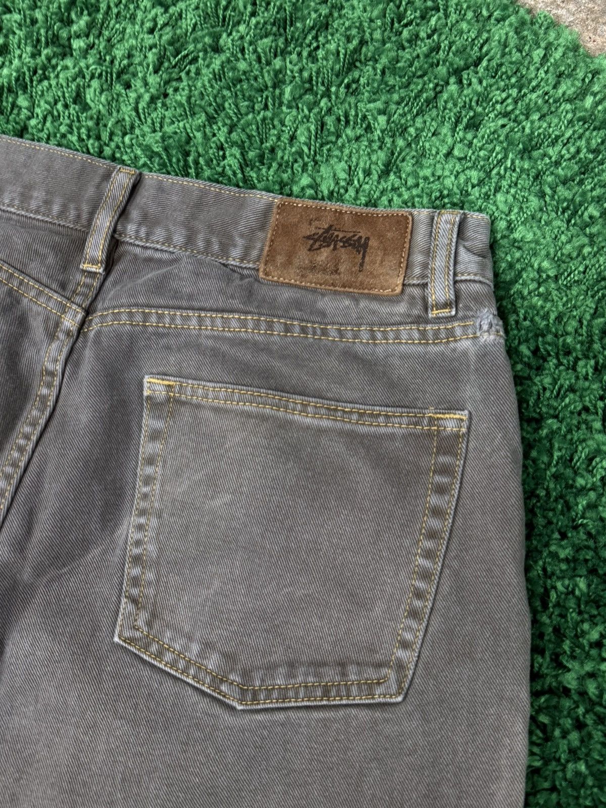 Stussy Stussy Big Ol Denim Jeans Grey Vintage Y2k 00s Baggy Size US 32 / EU 48 - 6 Thumbnail