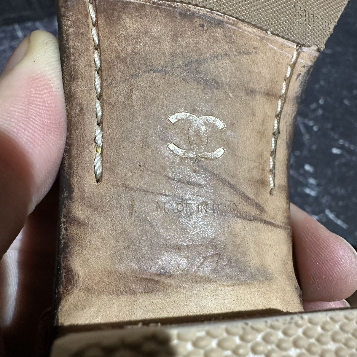 Chanel VINTAGE CHANEL - Women’s Leather Sandals Size 39.5 Size US 9.5 / IT 39.5 - 22 Thumbnail