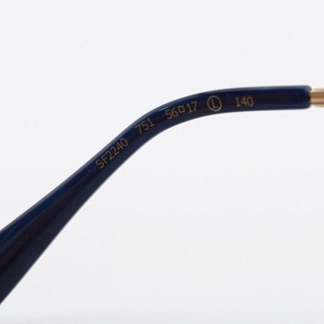 Salvatore Ferragamo Salvatore Ferragamo SF2240 751 Eyeglasses Gold 56mm Cat Eye Size ONE SIZE - 3 Thumbnail