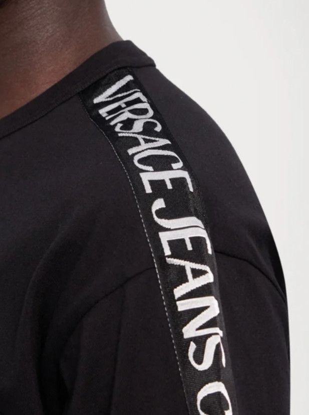 Versace Jeans Couture VJC VERSACE Side Stripe Logo Crew Neck Sweatshirt Size US M / EU 48-50 / 2 - 10 Thumbnail