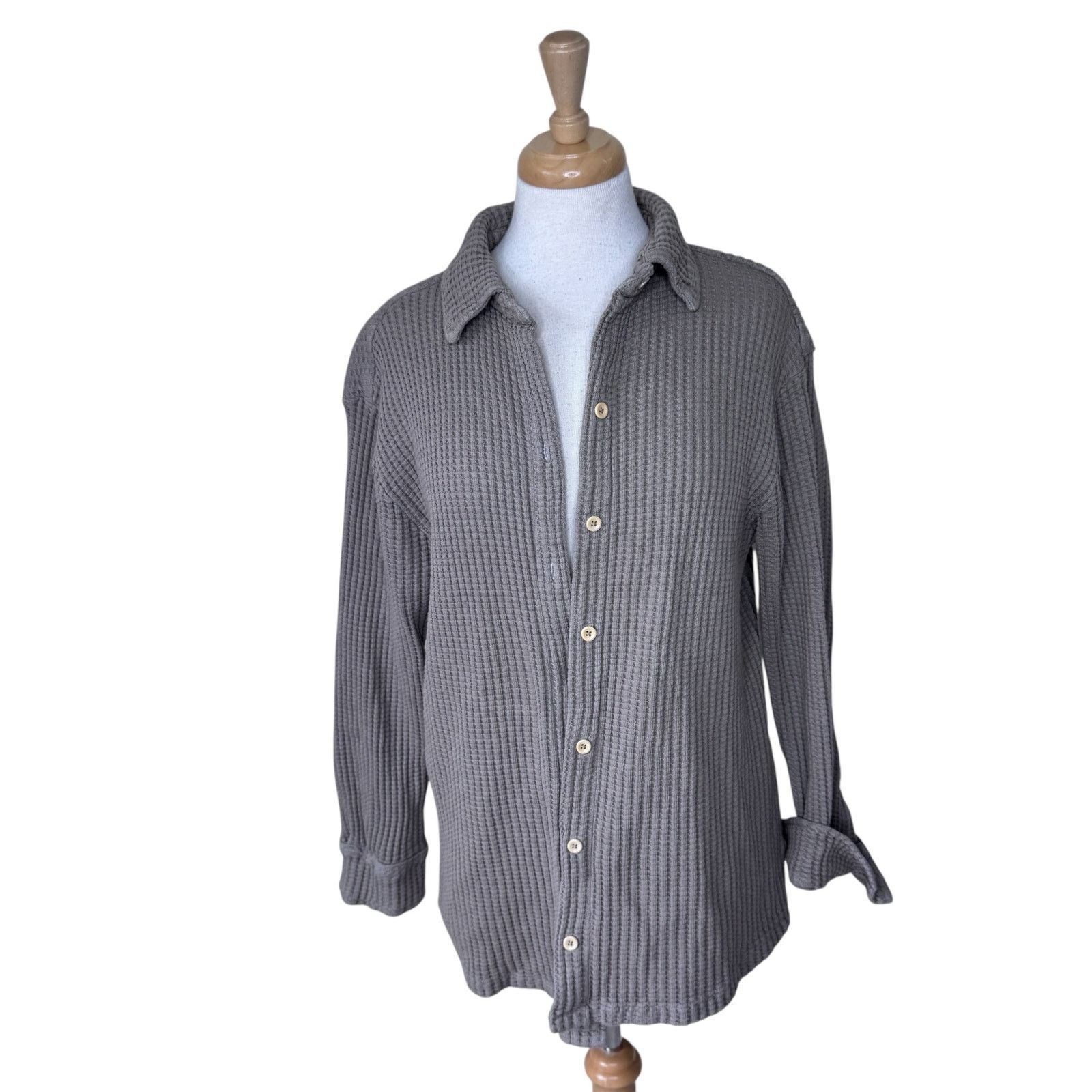 MATE the Label MATE THE LABEL Organic Waffle Long Sleeve shirt Brick Size M / US 6-8 / IT 42-44 - 1 Thumbnail