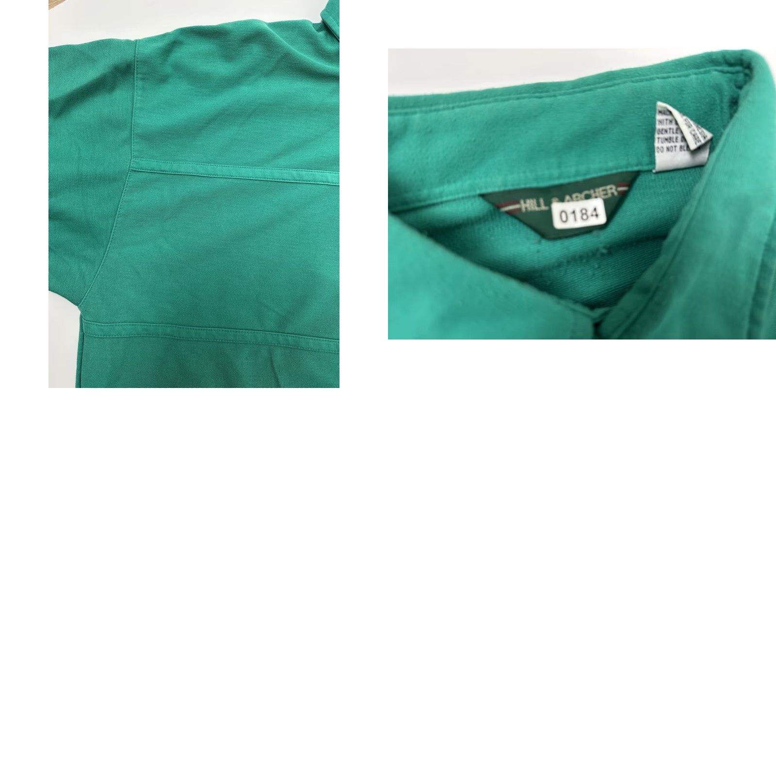 Vintage VINTAGE Hill & Archer Polo Shirt Men XL Green Long Sleeve Banded Bottom Heavyweight Polo Shirt Casual, Preppy, Sports, Outdoor, Hipster, Retro Mens Size US XL / EU 56 / 4 - 9 Thumbnail