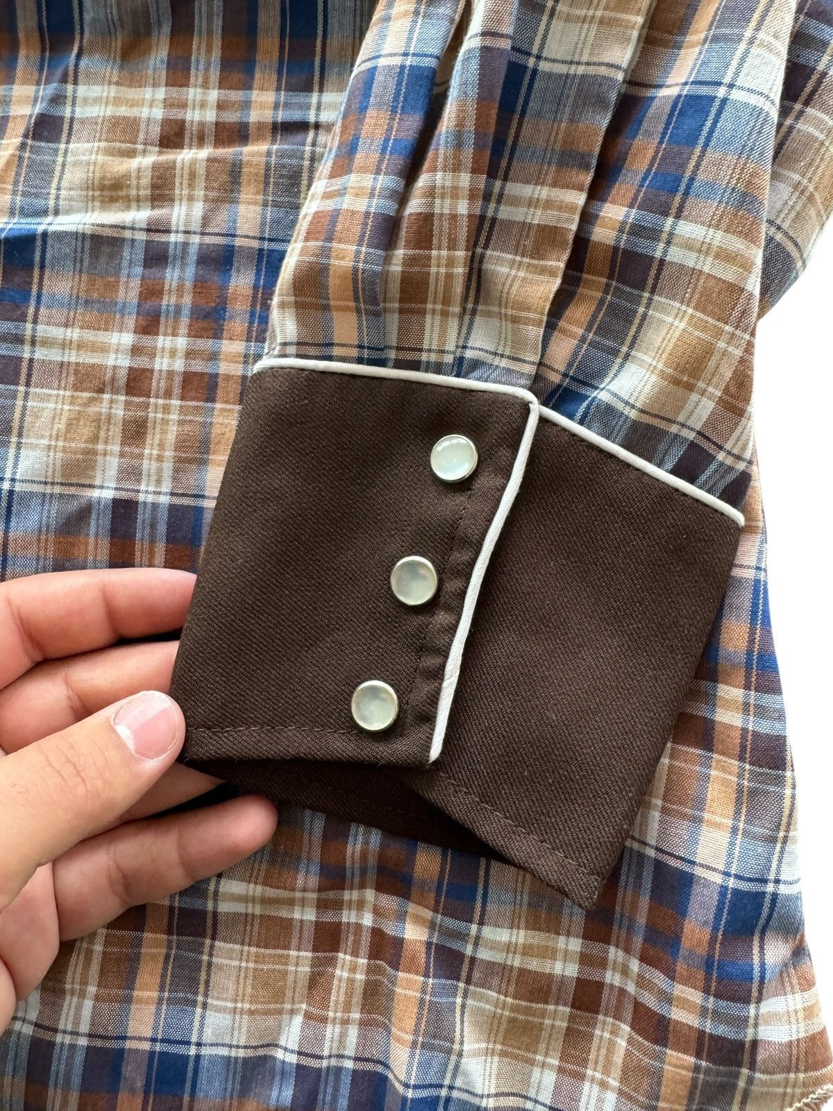 Other × Vintage Vintage H Bar C Permanent Press Ranch Wear Button Up (FLAWS) Size US XL / EU 56 / 4 - 7 Thumbnail