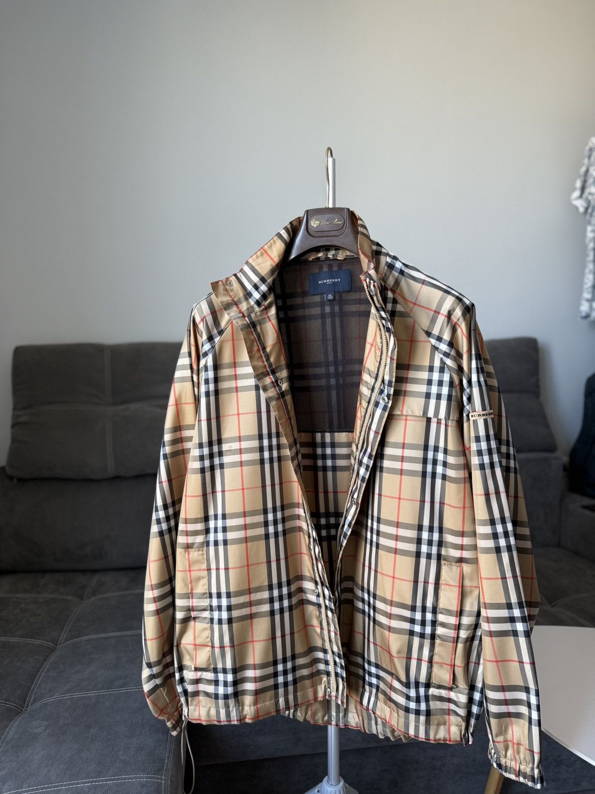 Burberry Burberry Golf Nova Check Light Jacket Polyester Size US XL / EU 56 / 4 - 7 Thumbnail