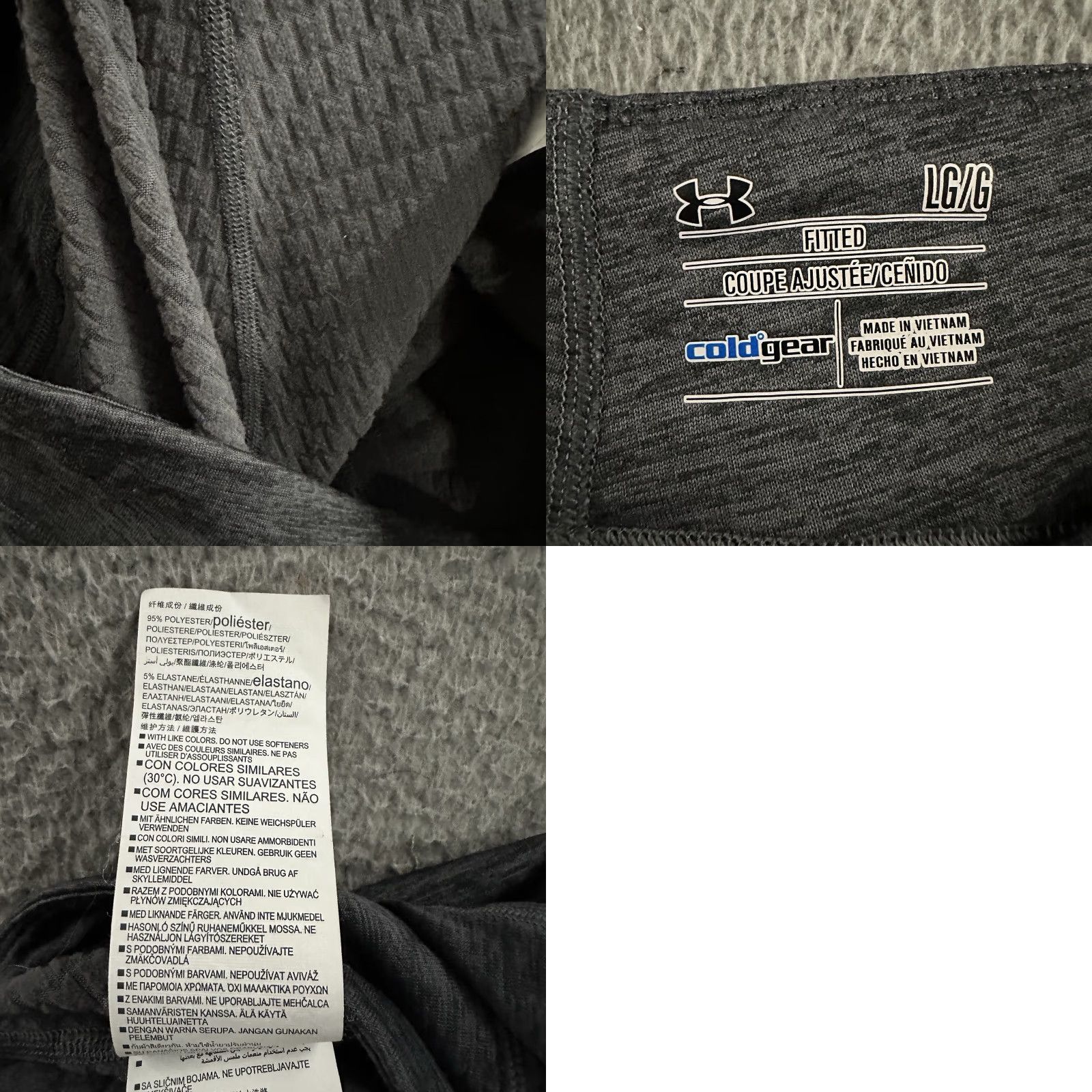 Under Armour Under Armour Womens Leggings Gray Size Large Base 2.0 Heatgear Polyester Blend Compression Stretch Ankle Mid Rise 8.5-10.5 in 32 in Waist 28 in Inseam Size 36" / US 14 / IT 50 - 10 Thumbnail