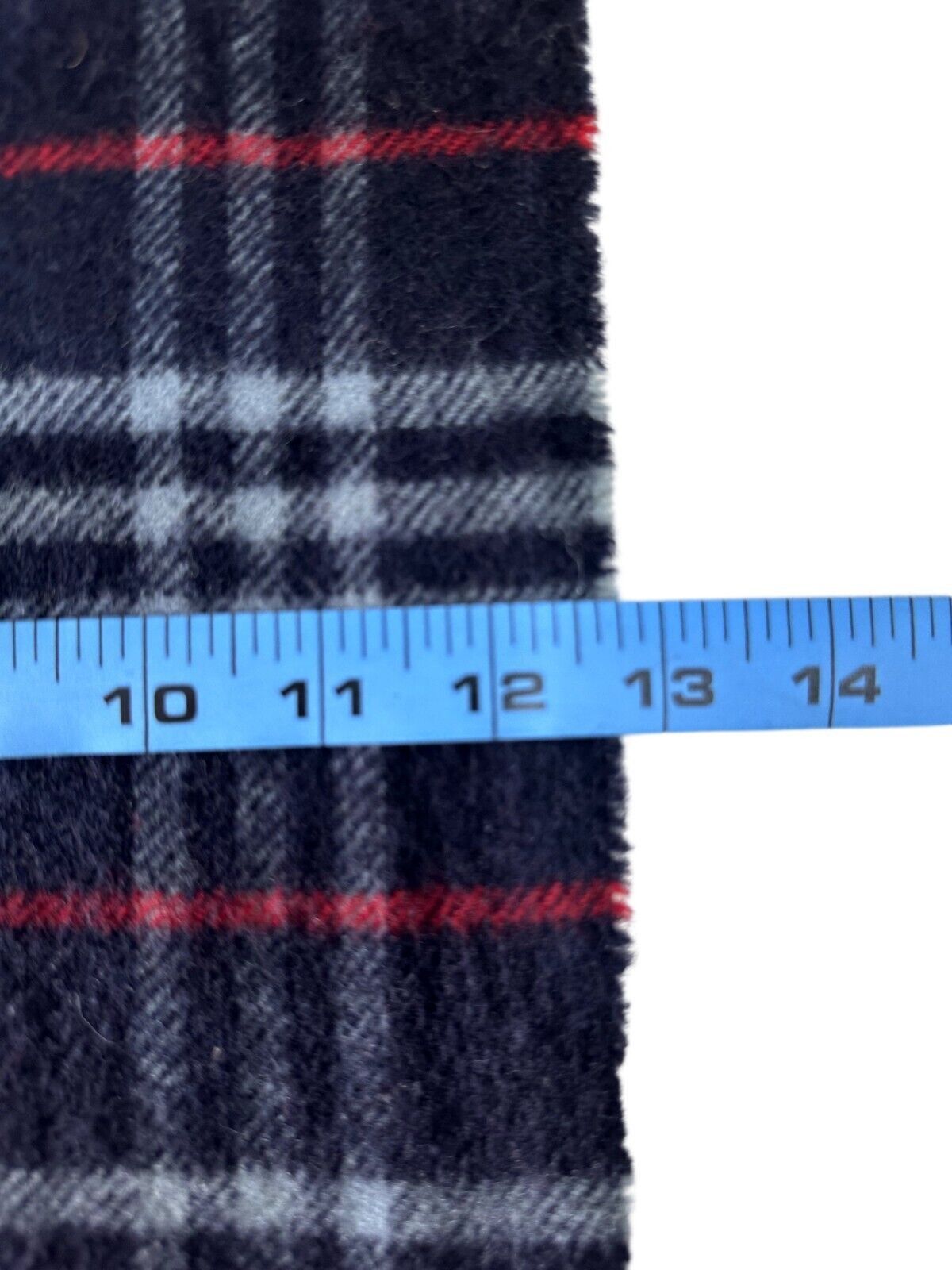 Burberry Burberrys Authentic Unisex Scarf Navy Blue 100% Lambswool Size ONE SIZE - 7 Thumbnail