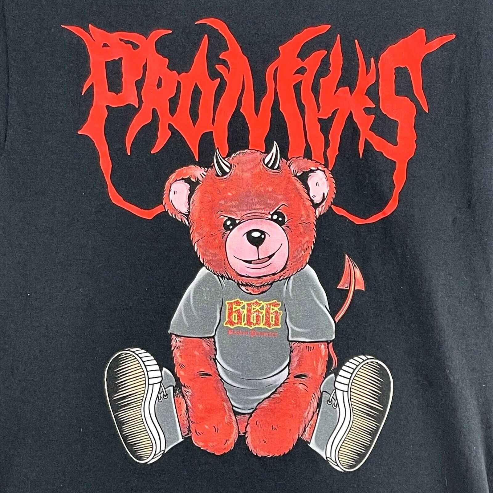 Broken Promises Co. Broken Promises Black T Shirt Red Devil Bear Men's S Metal Size US S / EU 44-46 / 1 - 5 Thumbnail