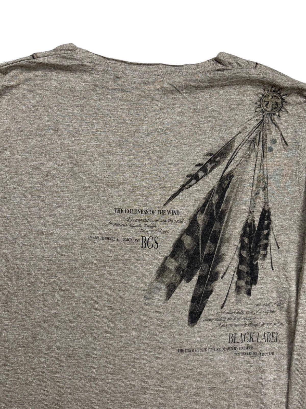 GOA 2000s Berning-sho - Feather Of Heaven V-Neck Tee Size US M / EU 48-50 / 2 - 6 Thumbnail