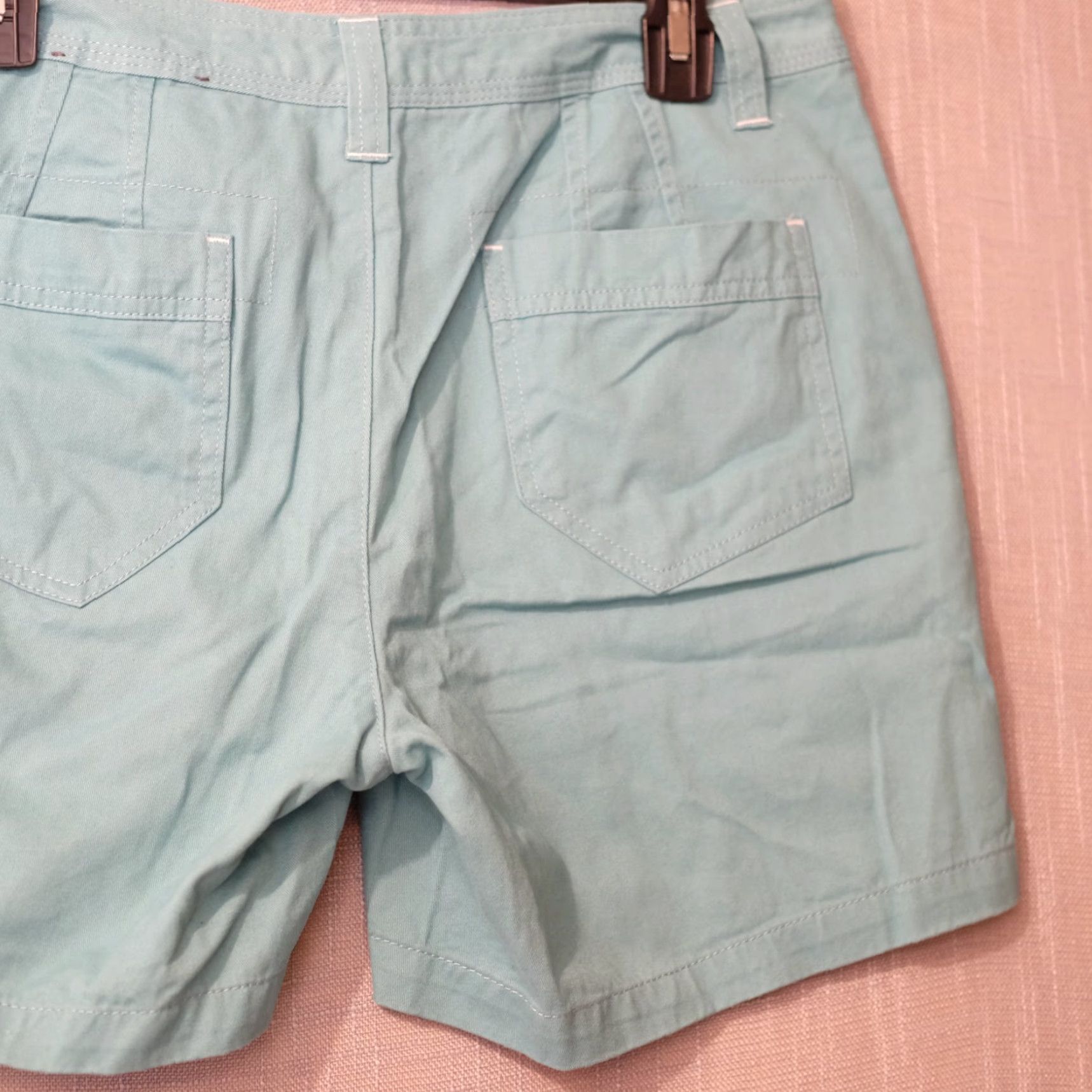 Vintage Natural Reflections Shorts Chino Green 100% Cotton Womens 8 Nwot! Nwot Reflections Shorts Green Chino 100% Cotton Womens 8 #H99-48 Size 30" / US 8 / IT 44 - 7 Thumbnail