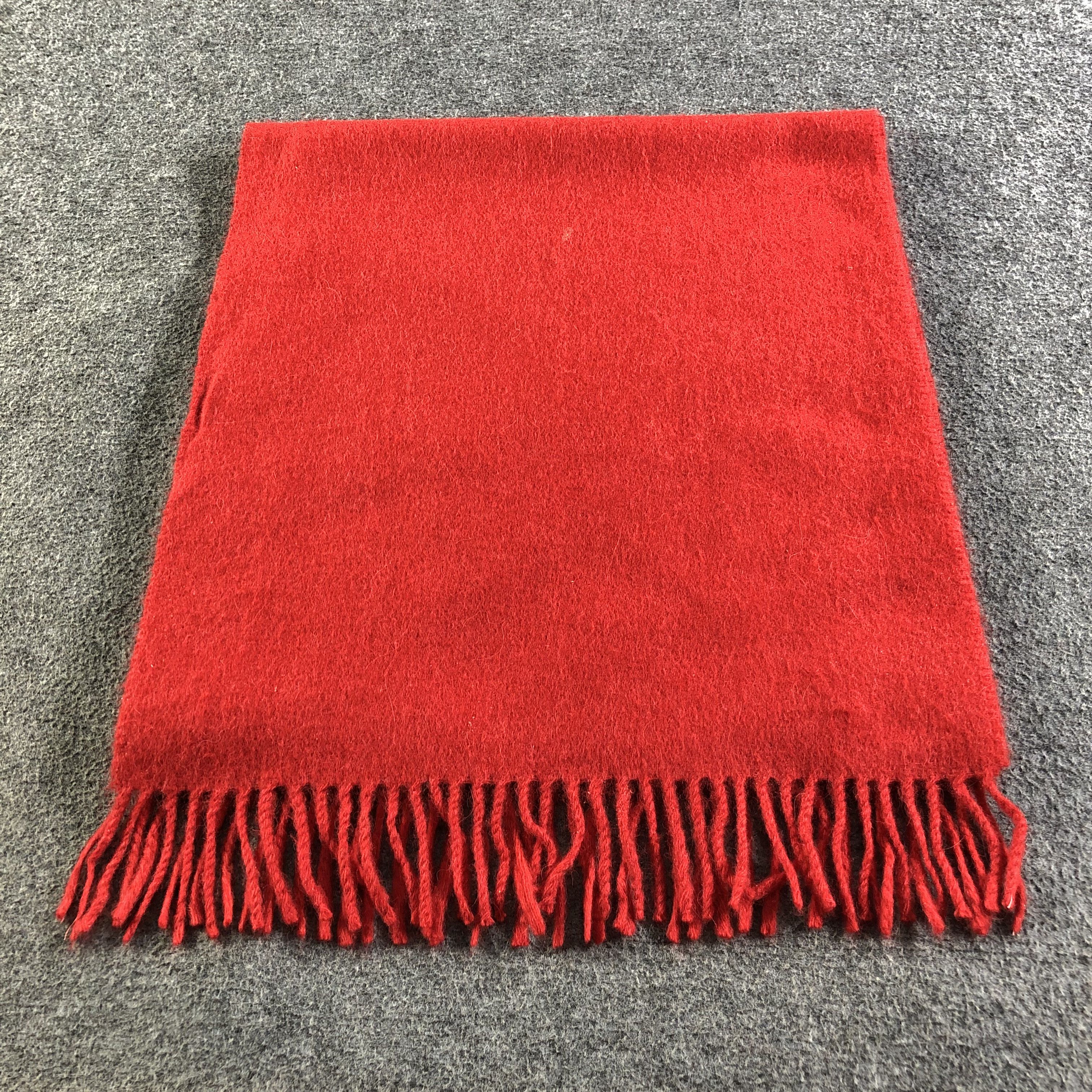 Alfred Dunhill Dunhill Plain Cashmere Scarf Muffler Neckwear V2586 Size ONE SIZE - 2 Thumbnail