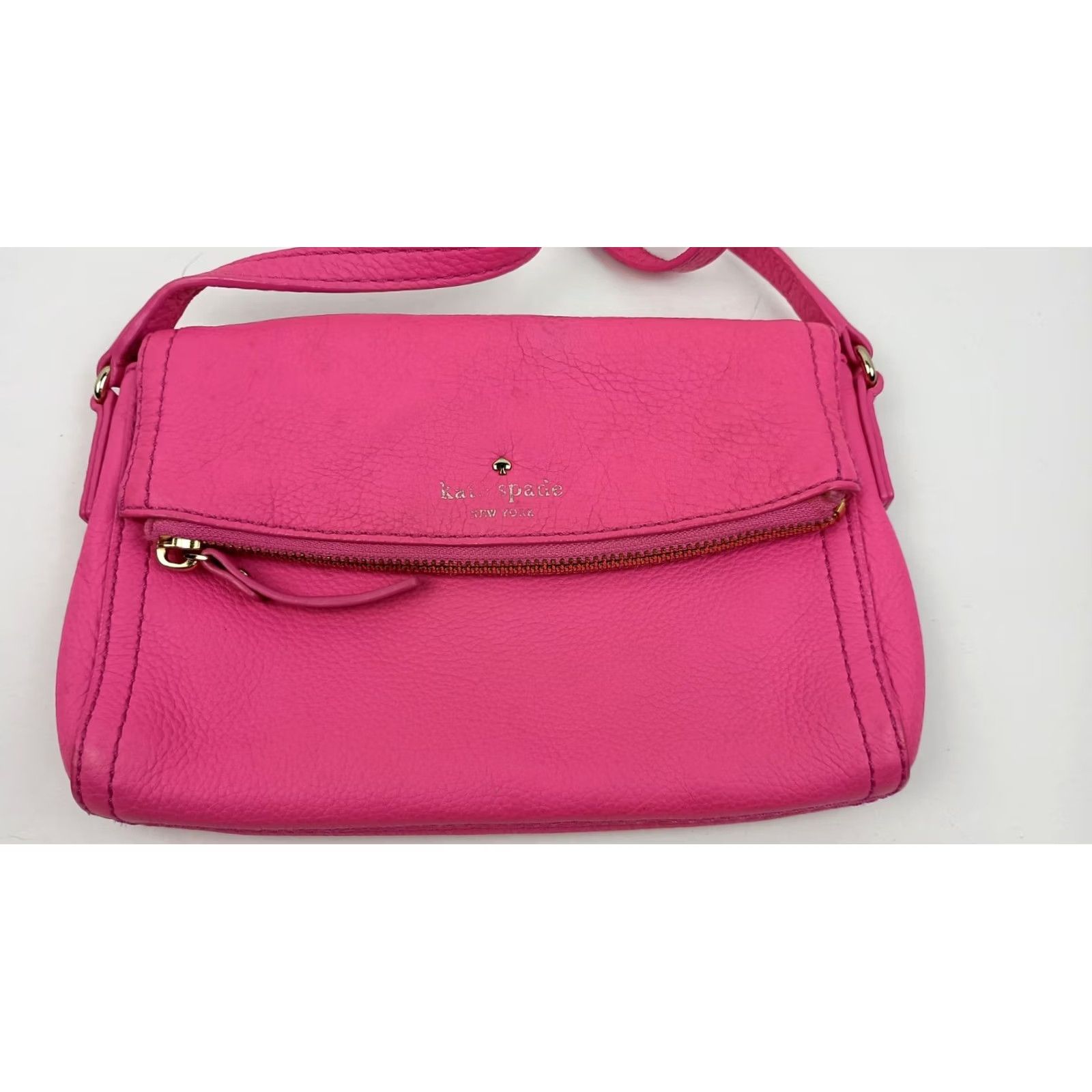 Vintage kate spade new york Pebbled Leather Shoulder Bag Purse Pink Women Size ONE SIZE - 2 Thumbnail