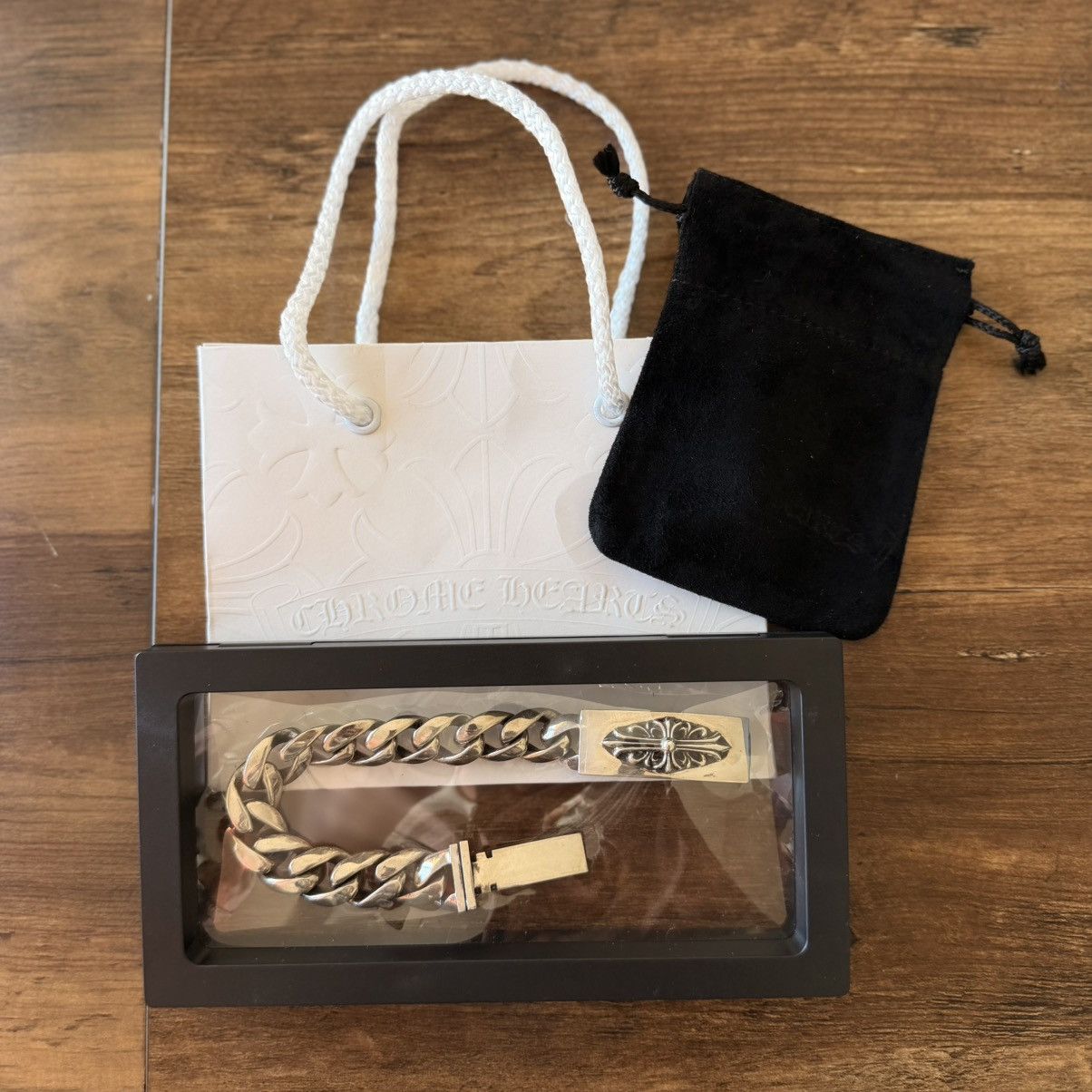 Chrome Hearts Chrome Hearts Cuban Bracelet 100% Authentic RARE Floral Size ONE SIZE - 1 Thumbnail