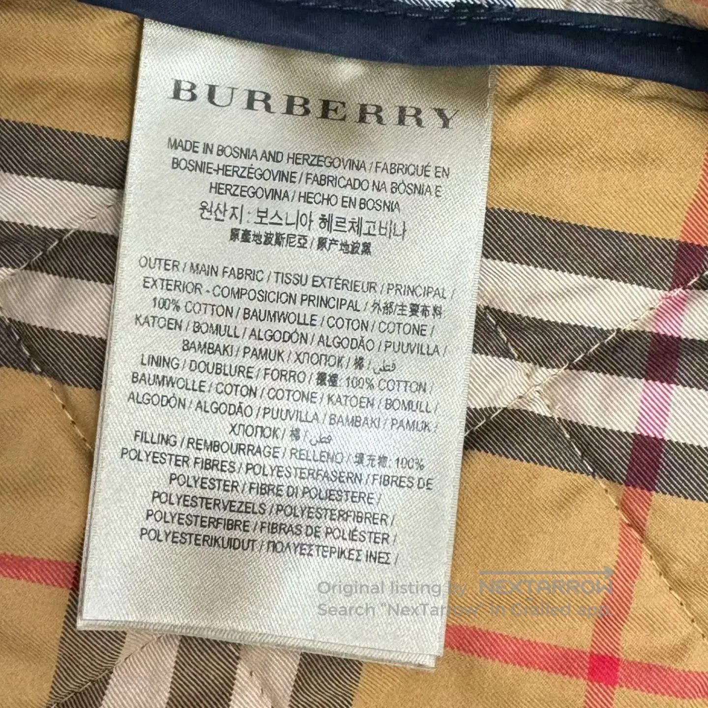 Burberry Burberry Quilted Cotton Jacket with Embroidery. Size XS / US 0-2 / IT 36-38 - 5 Thumbnail