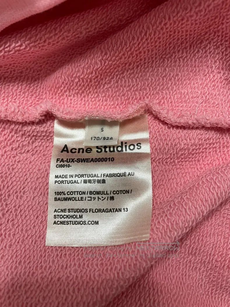 Acne Studios Acne Studios Pink Sweatshirt OS Loose Fit Size S / US 4 / IT 40 - 5 Thumbnail