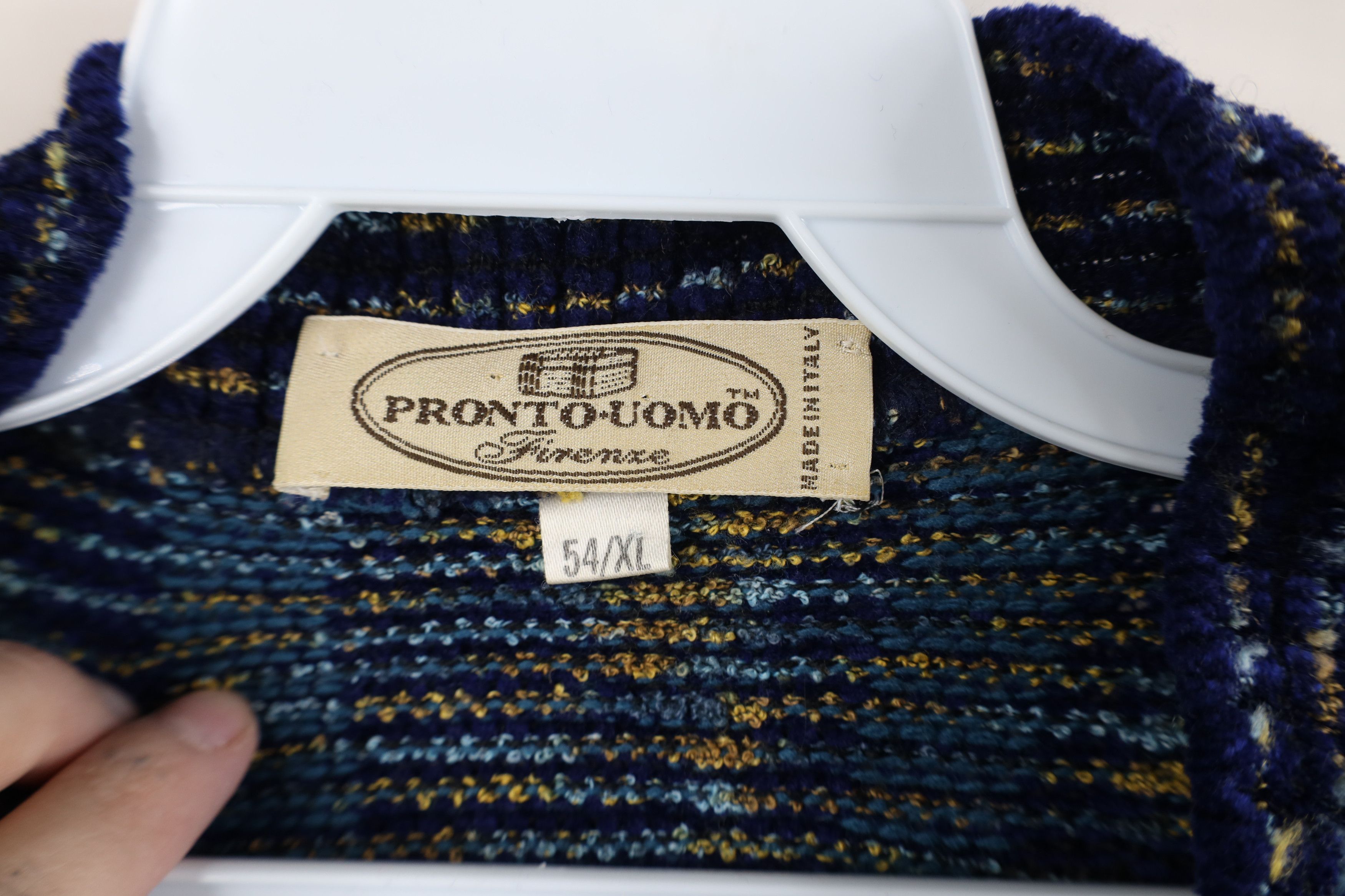 Vintage Vintage 90s Coogi Style Geometric Ribbed Knit Sweater Size US XL / EU 56 / 4 - 7 Thumbnail