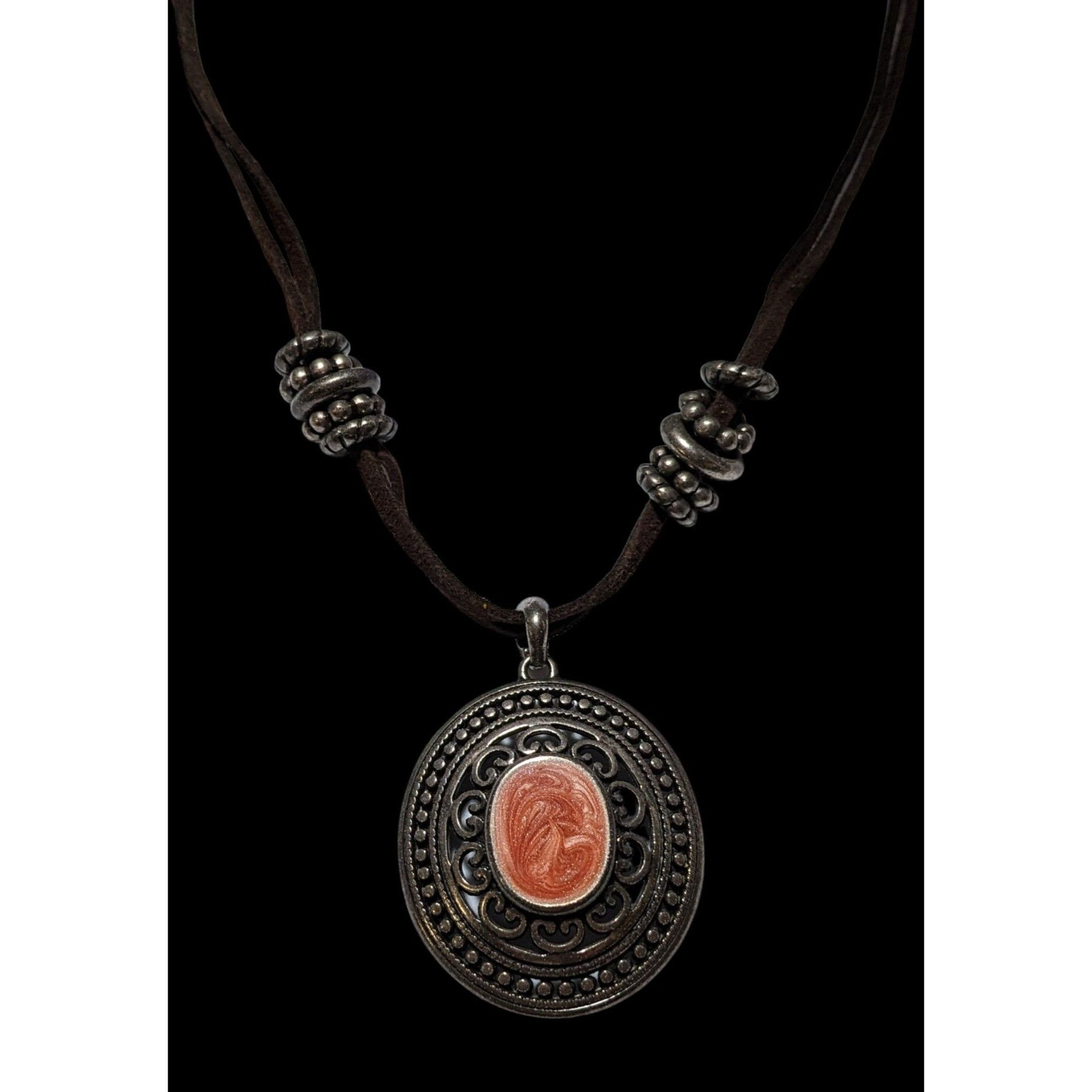 Other Victorian Style Enamel Medallion Necklace Size ONE SIZE - 2 Thumbnail