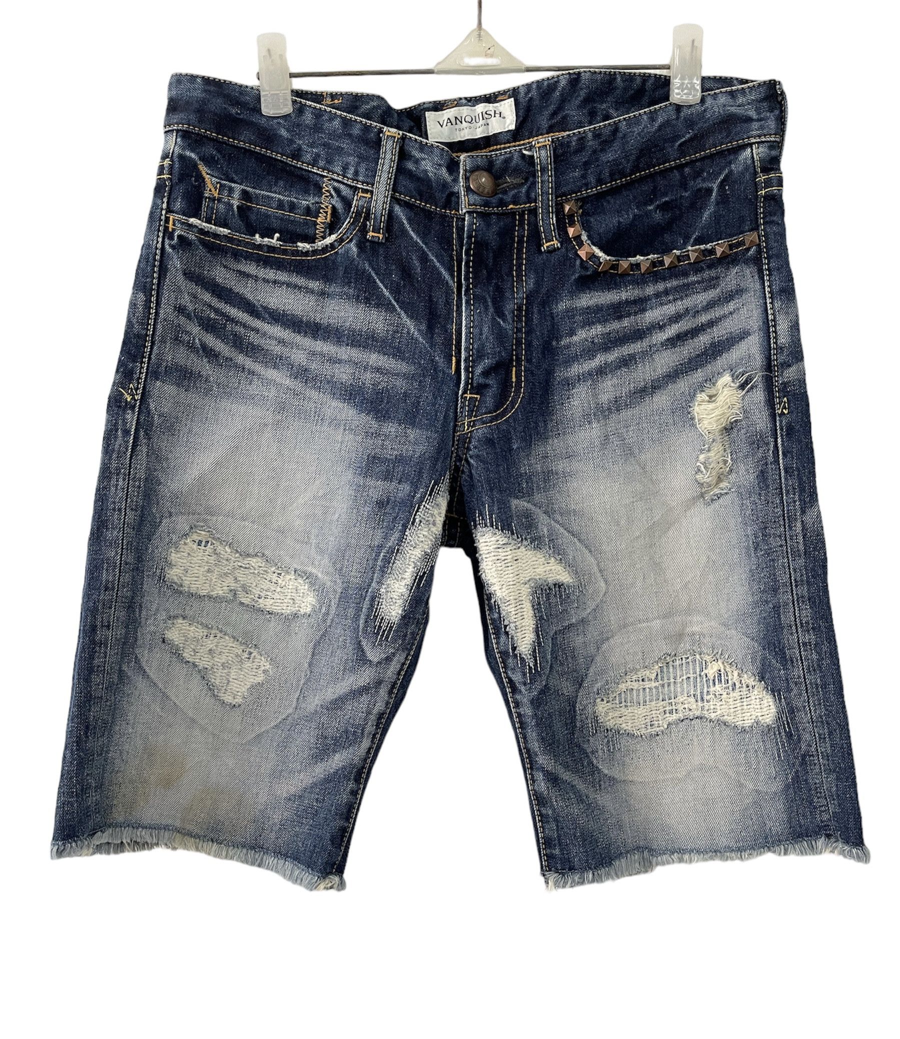 Vanquish Vanquish Japan Tokyo Denim Short Remake Size US 30 / EU 46 - 1 Thumbnail
