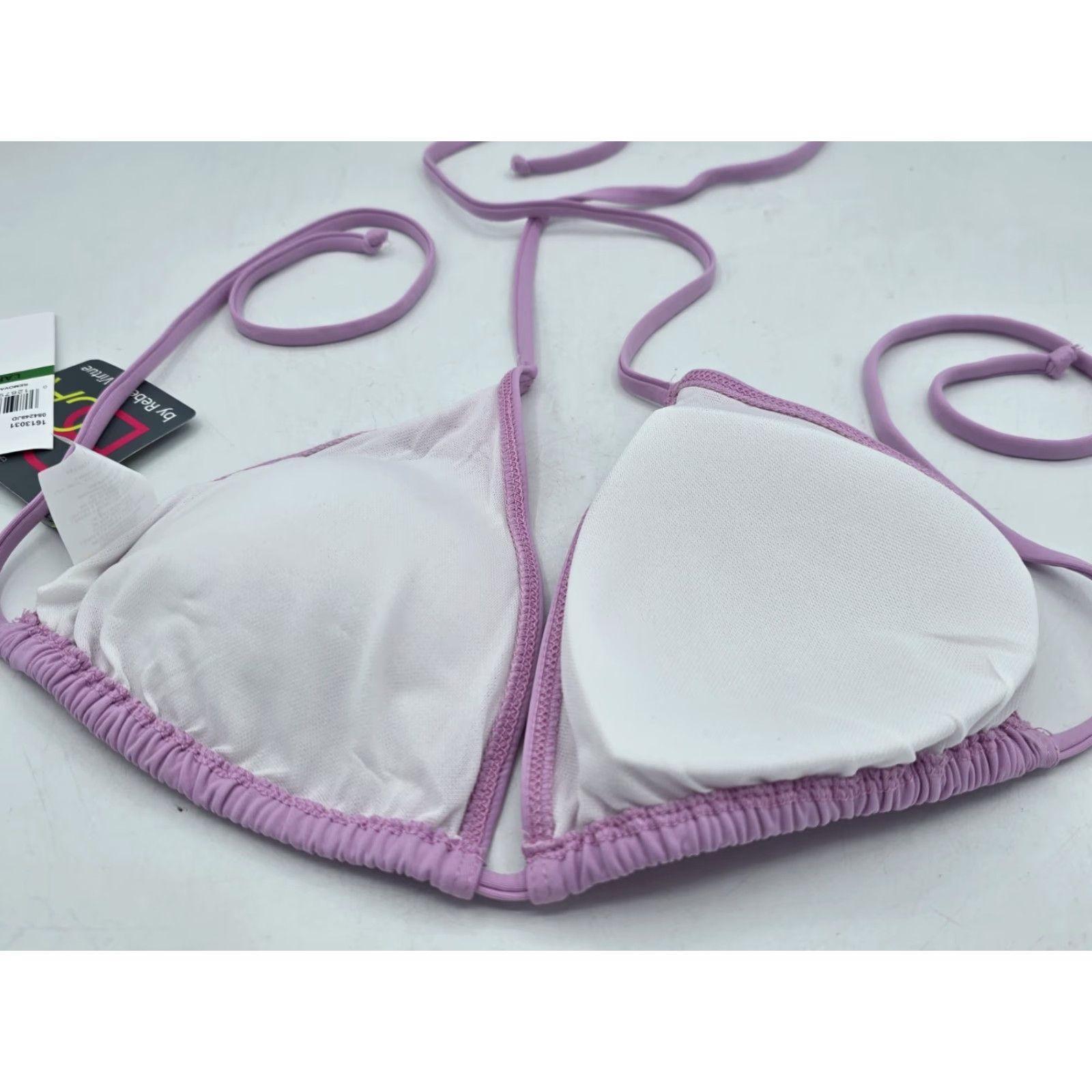 Vintage NWT BCA by Rebecca Virtue Kira Women's Multi-Way Triangle Bikini Top - Size L Size L / US 10 / IT 46 - 8 Thumbnail