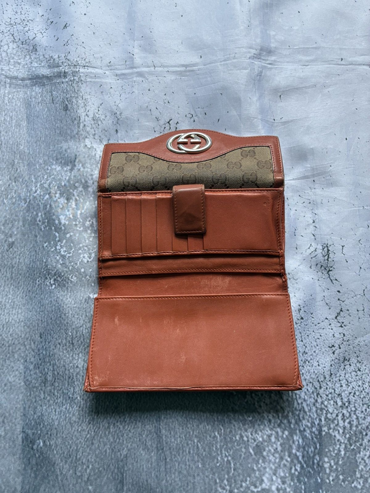 Gucci Vintage Gucci Interlocking G Wallet Size ONE SIZE - 6 Thumbnail