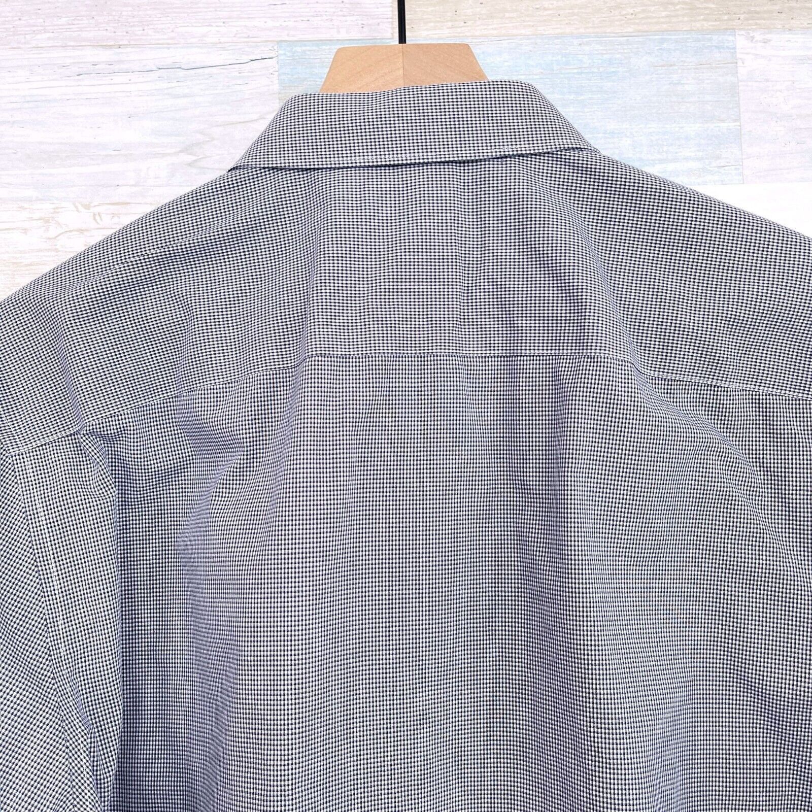 Calvin Klein Calvin Klein Cool Non Iron Shirt Gray Gingham Mens XL Size US XL / EU 56 / 4 - 5 Thumbnail