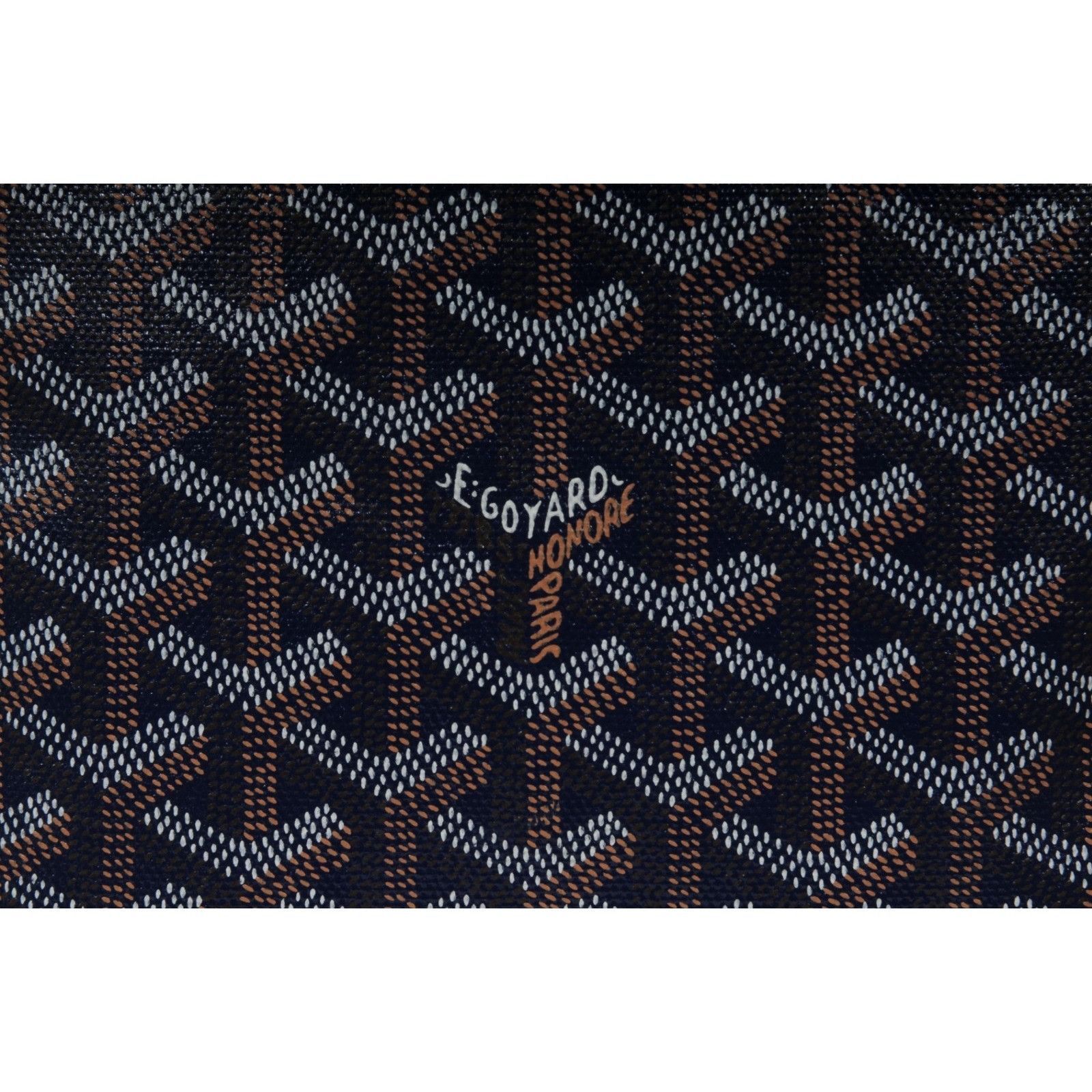 Goyard Mini Poitier Tote Navy Bag Blue Goyardine Reversible Size ONE SIZE - 3 Thumbnail