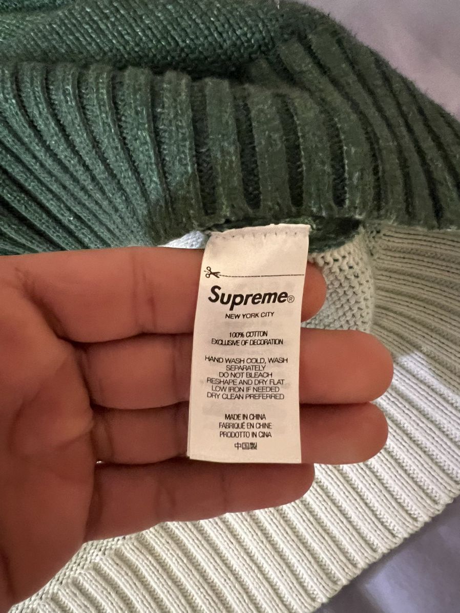 Supreme Suprmeme printed washed sweater 