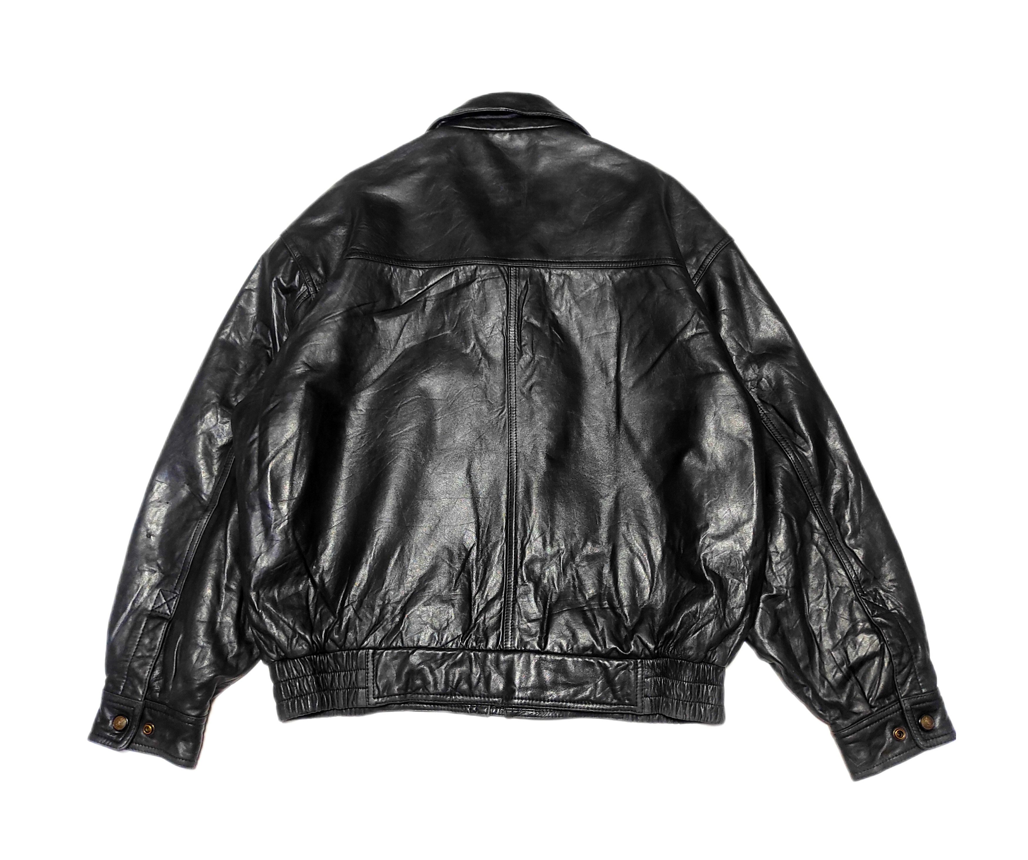 Yves Saint Laurent Rare! Beautiful Yves Saint Laurent Bomber Leather Jacket Size US L / EU 52-54 / 3 - 7 Thumbnail