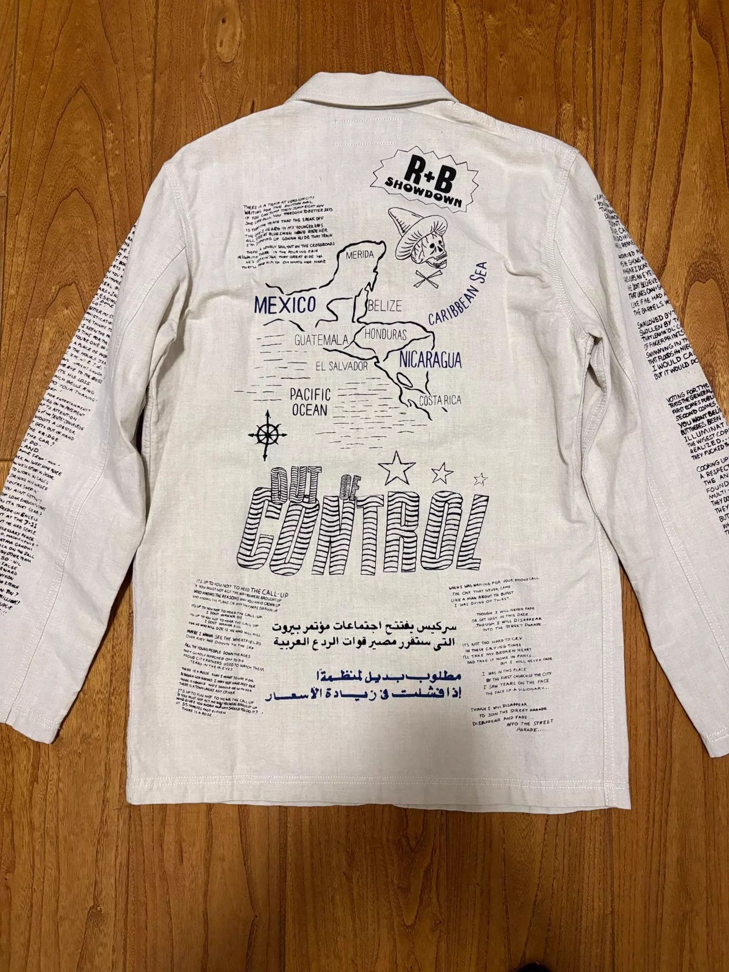 Neighborhood NBHD Vintage-Rare Hand-Drawn Shirt Jacket M W CottonLinen Size US M / EU 48-50 / 2 - 2 Thumbnail