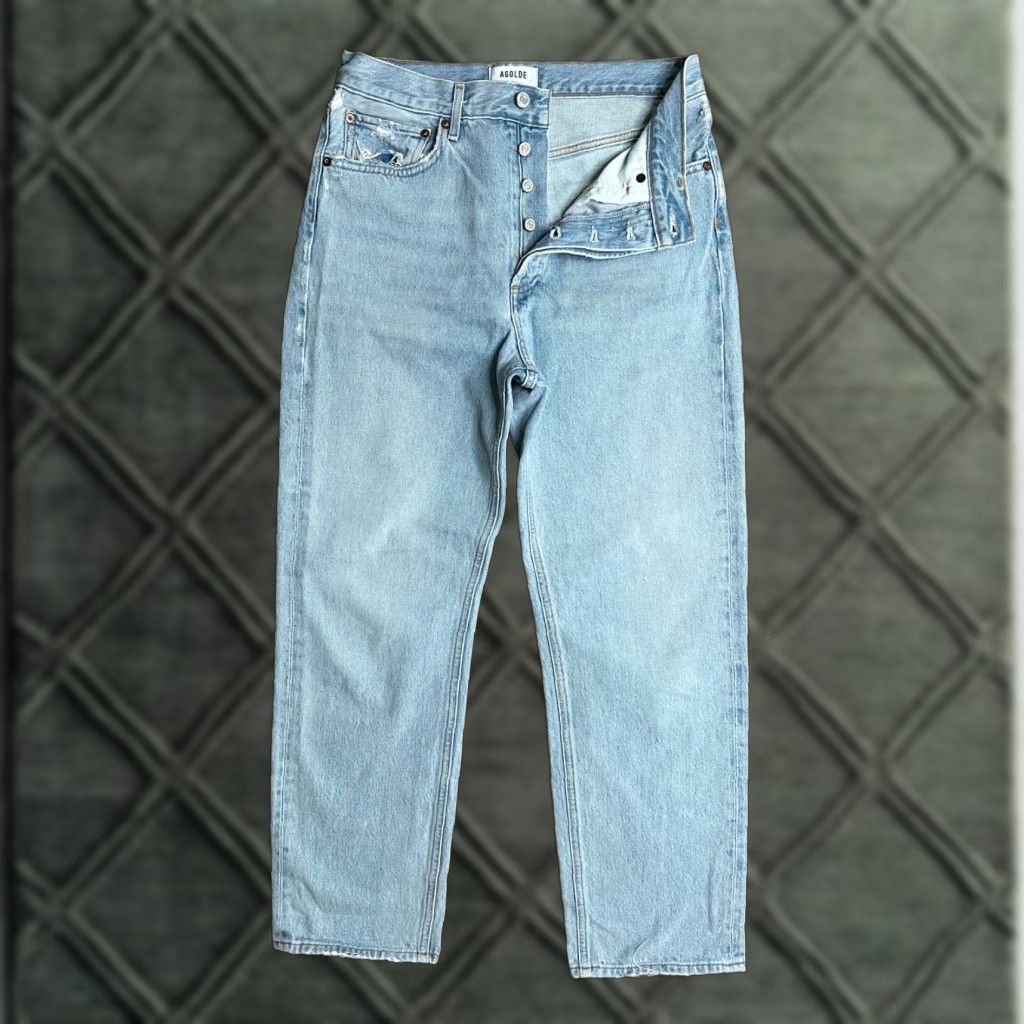 AGOLDE Jeans Women’s 28 90s High Rise Straight Light Wash A069D-1141