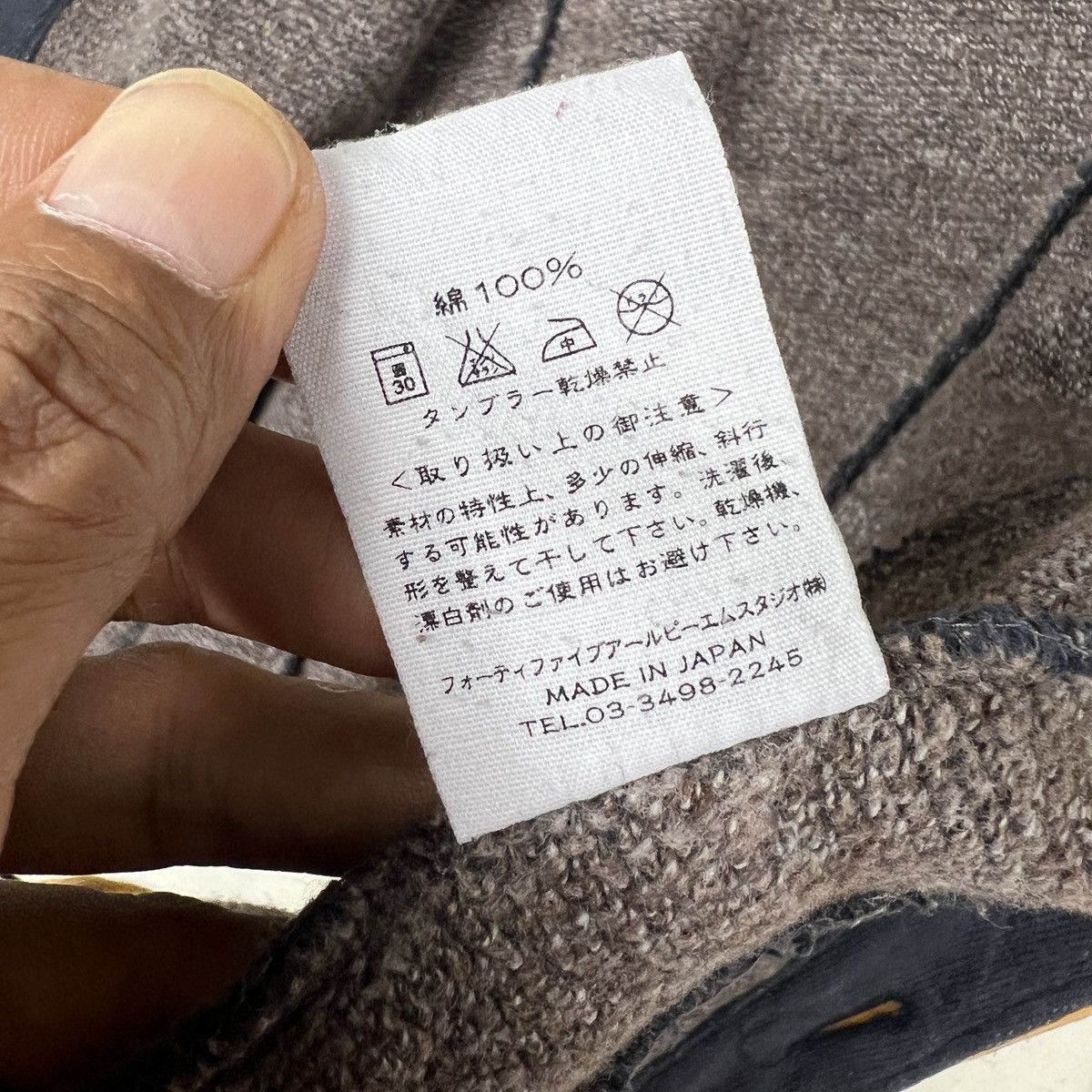 45rpm 45rpm Indigo Dyed Salt Paper Lining Size US M / EU 48-50 / 2 - 14 Thumbnail