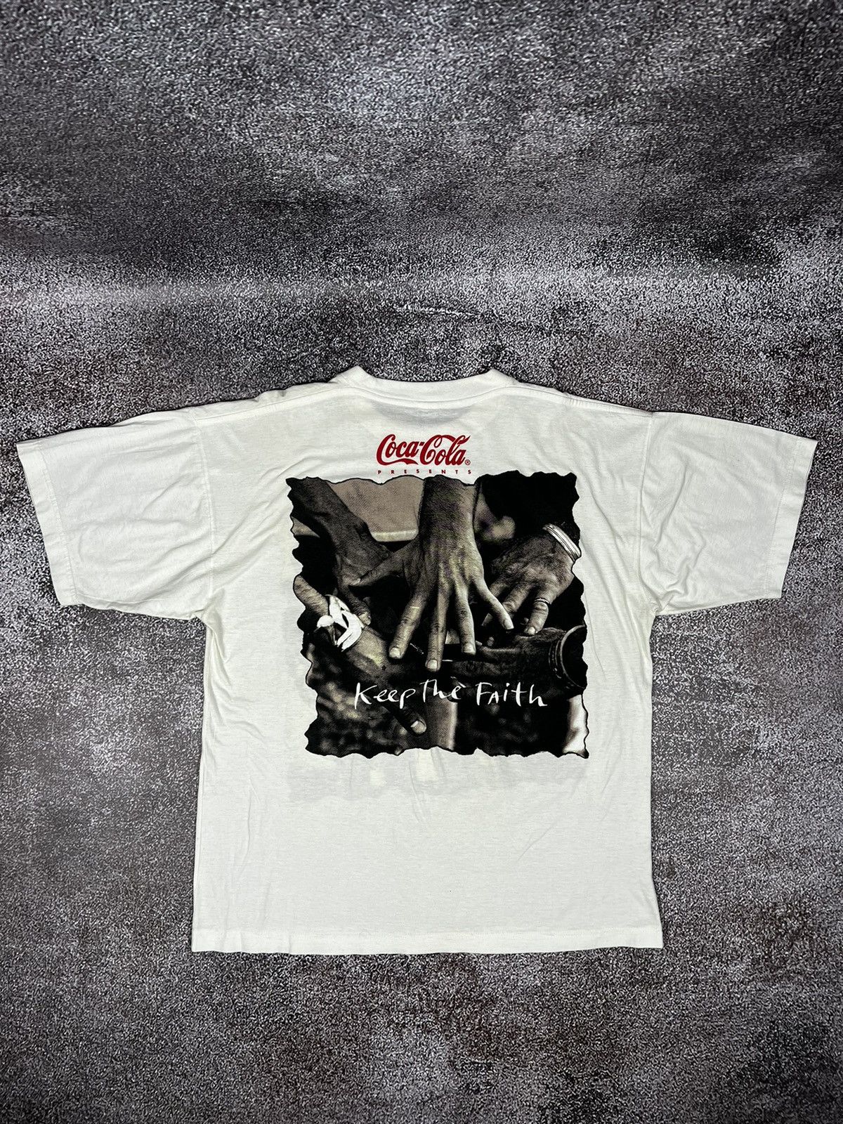 Band Tees × Bon Jovi Vintage 1992 Bon Jovi Keep The Faith Coca-Cola presents tee Size US XL / EU 56 / 4 - 2 Thumbnail