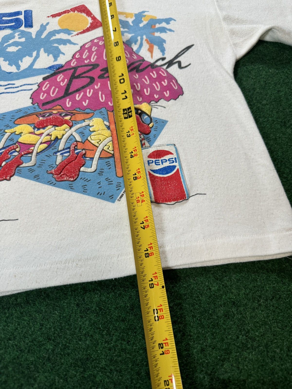 Pepsi × Vintage Vtg 80s RARE Pepsi Cola Fun In The Sun Beach Crop T Shirt Size S / US 4 / IT 40 - 7 Thumbnail