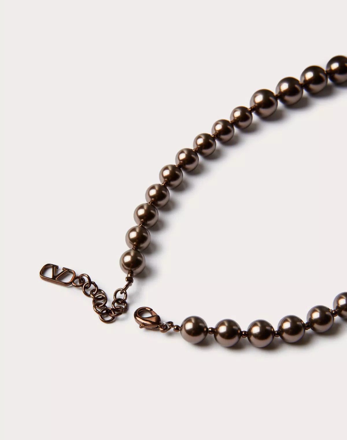 Valentino oc11z0725 Size:OS/Necklace With Swarovski® Pearls in Brown Size ONE SIZE - 4 Thumbnail
