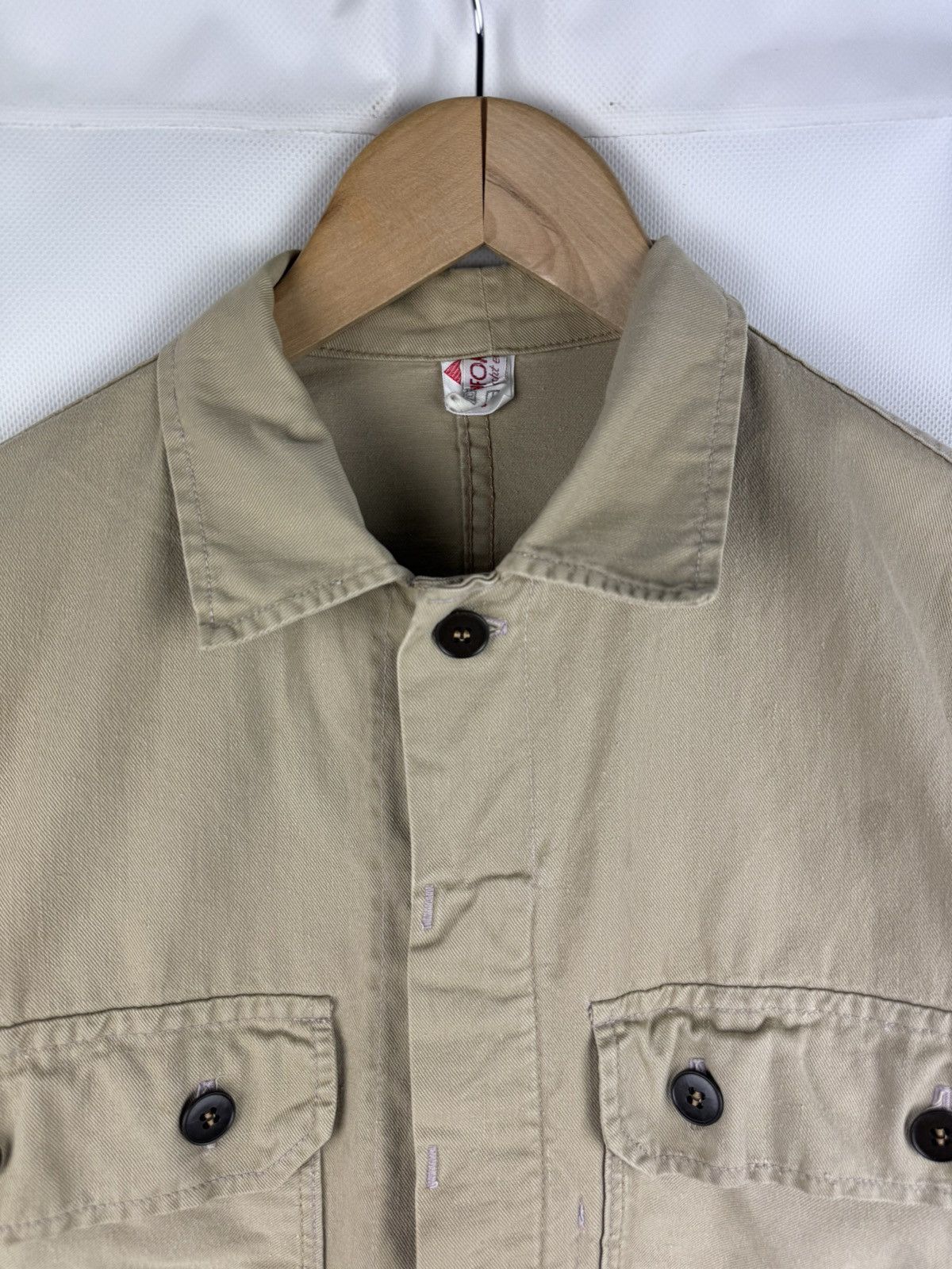Le Laboureur Vintage Sanforize Work Overshirt Jacket Size 46 / S Size US S / EU 44-46 / 1 - 5 Thumbnail
