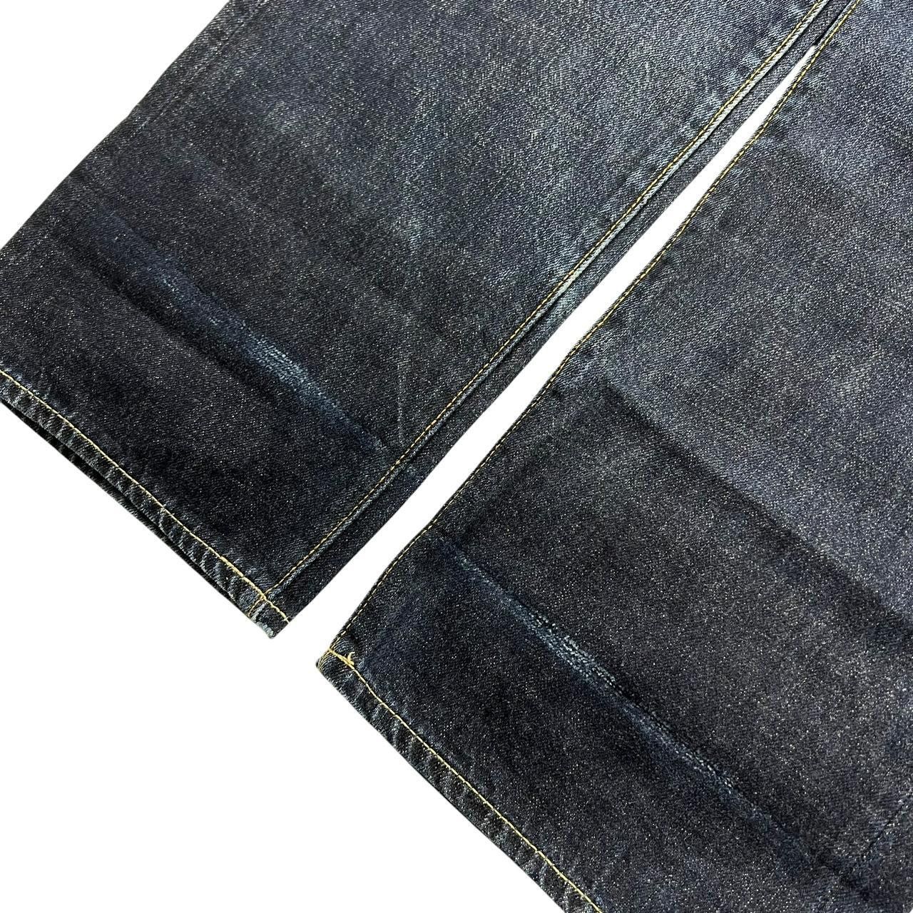 Stussy Vintage 2000s Stussy Blue Spellout Jeans - Waist: 34” Size US 34 / EU 50 - 6 Thumbnail
