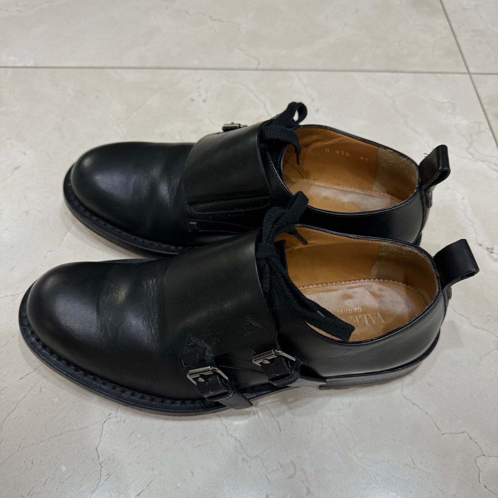 Valentino $1195 Value Black Valentino Garavani Double Monk Strap Shoe Size US 8 / EU 41 - 4 Thumbnail