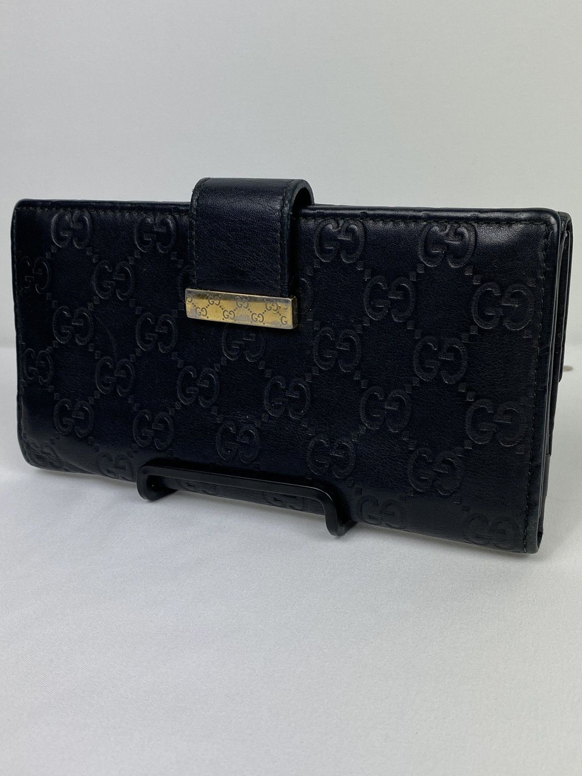 Gucci GG Guccissima leather long wallet