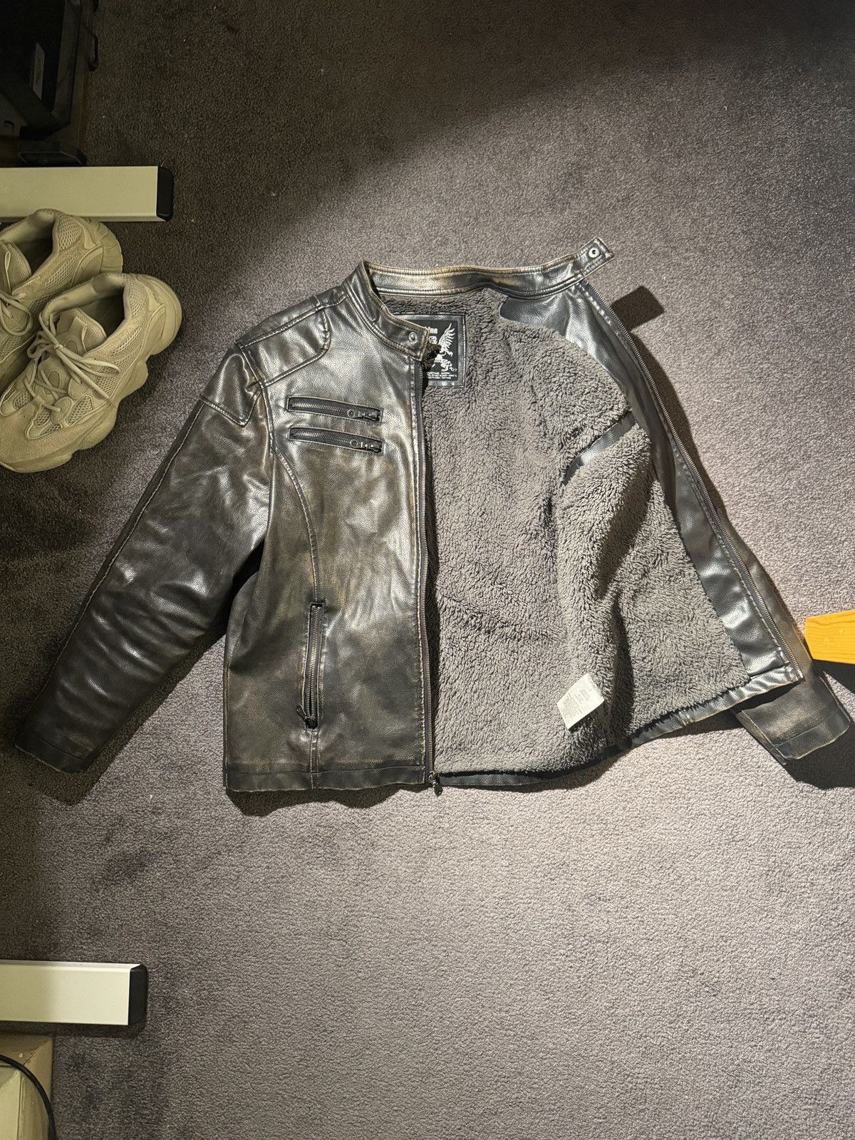 Other Machine Faux Leather Motorcycle Jacket Size US S / EU 44-46 / 1 - 2 Thumbnail