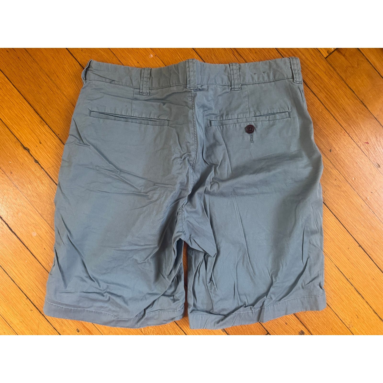 J.Crew Mens Size 31 J.Crew Stretch Sage Green Shorts 31" x 9" Size US 31 - 3 Thumbnail